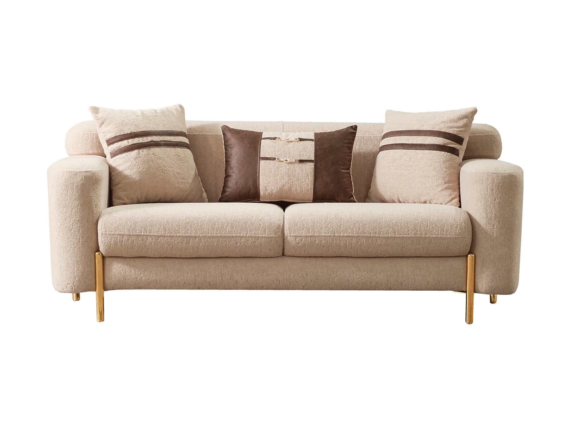 Shelby 3-pieces (Sofa & Loveseat & Chair) Livingroom Set Beige