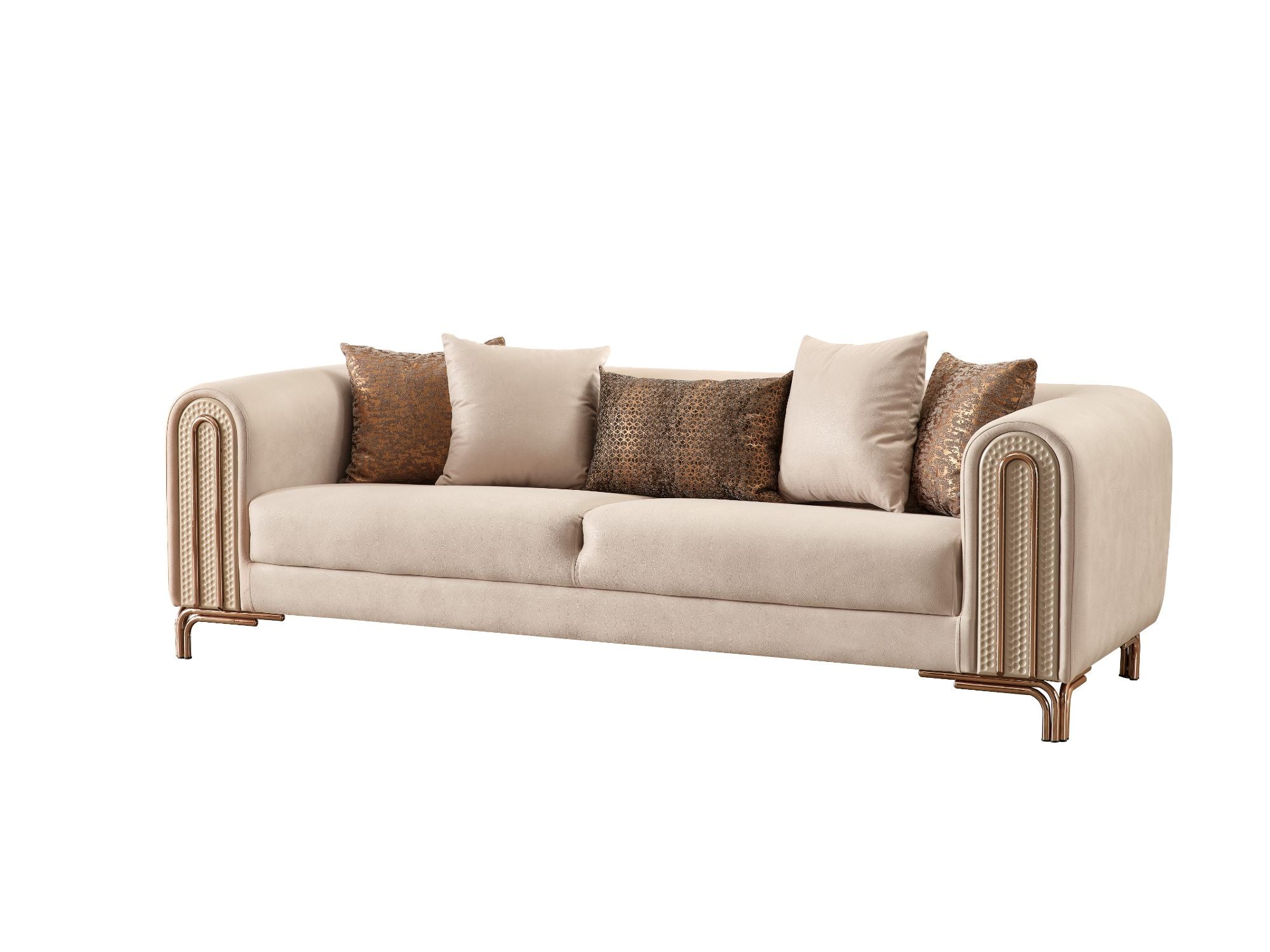 Paris Stationary Sofa Cream