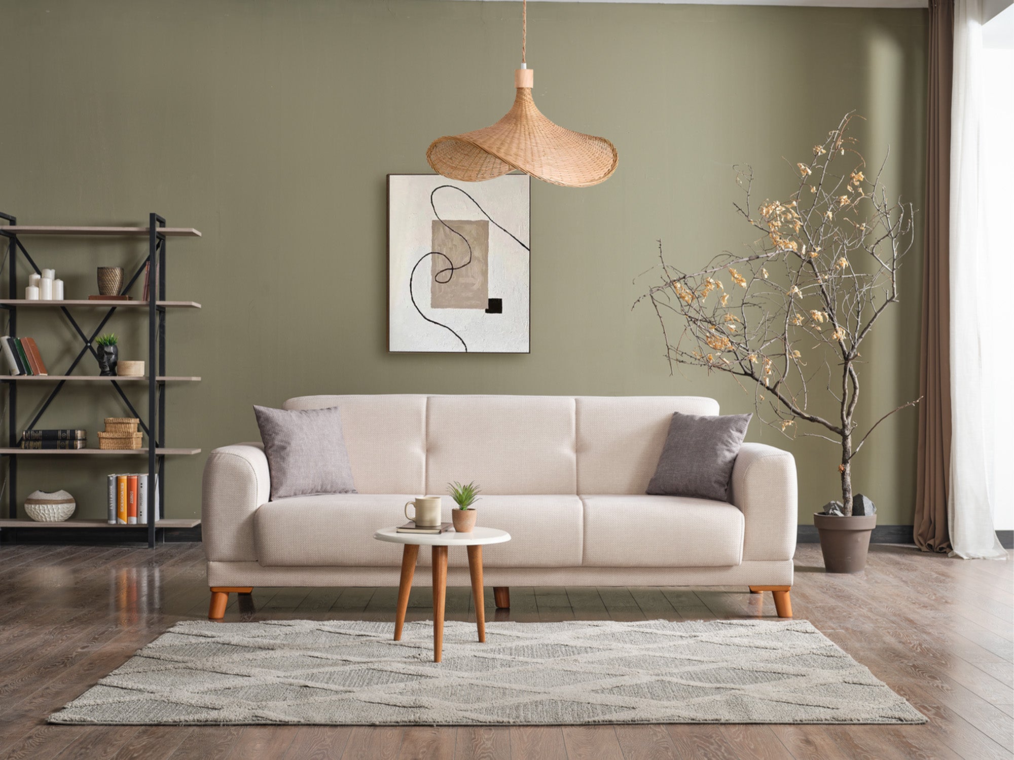 Platin Convertible Sofa
