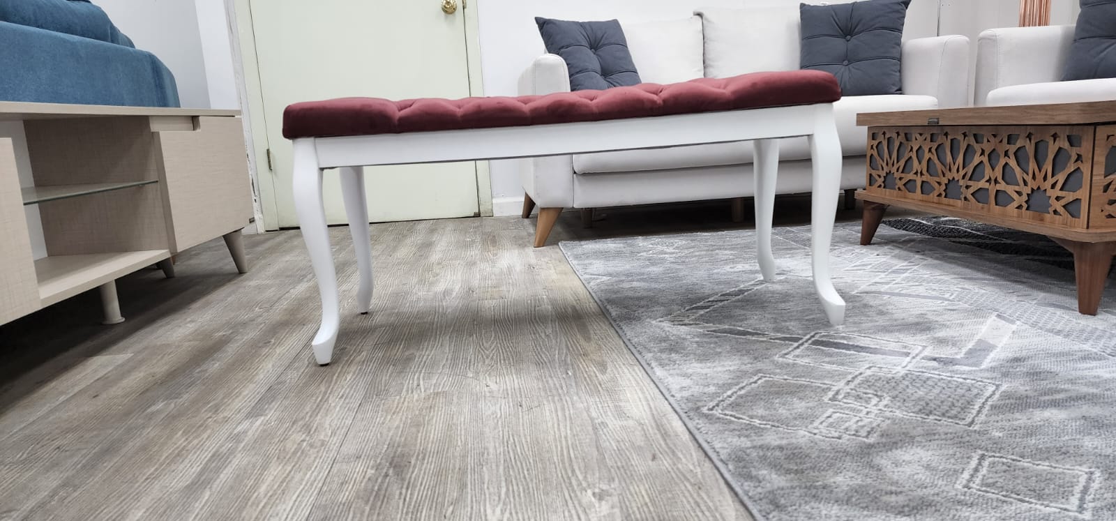 Bench With Wood Legs