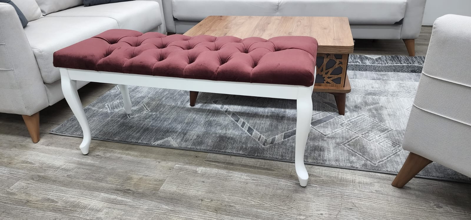 Bench With Wood Legs