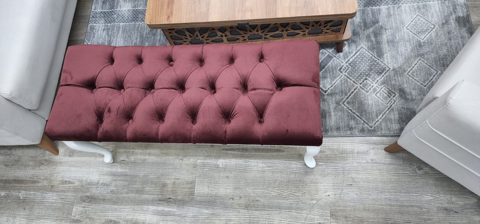 Bench With Wood Legs