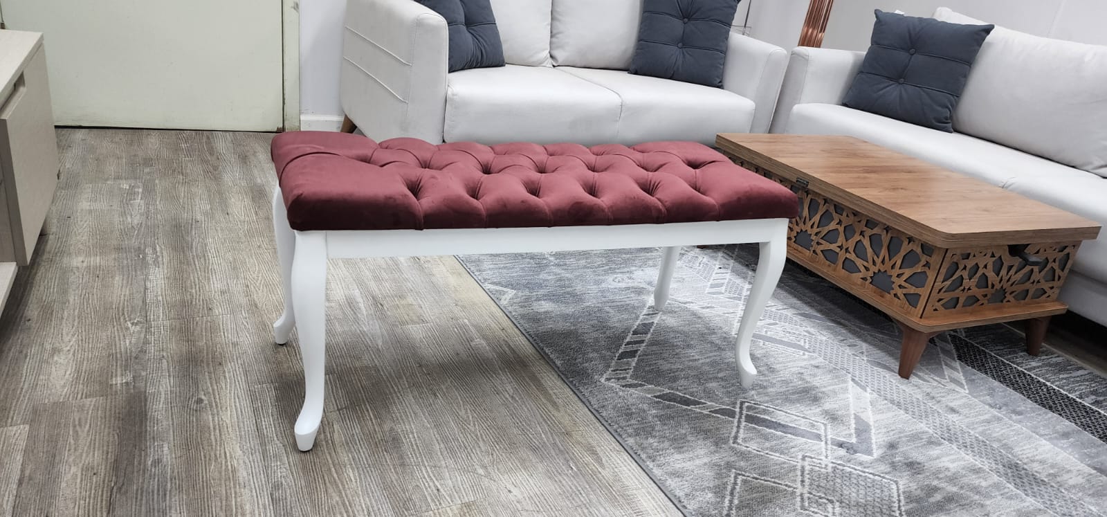 Bench With Wood Legs
