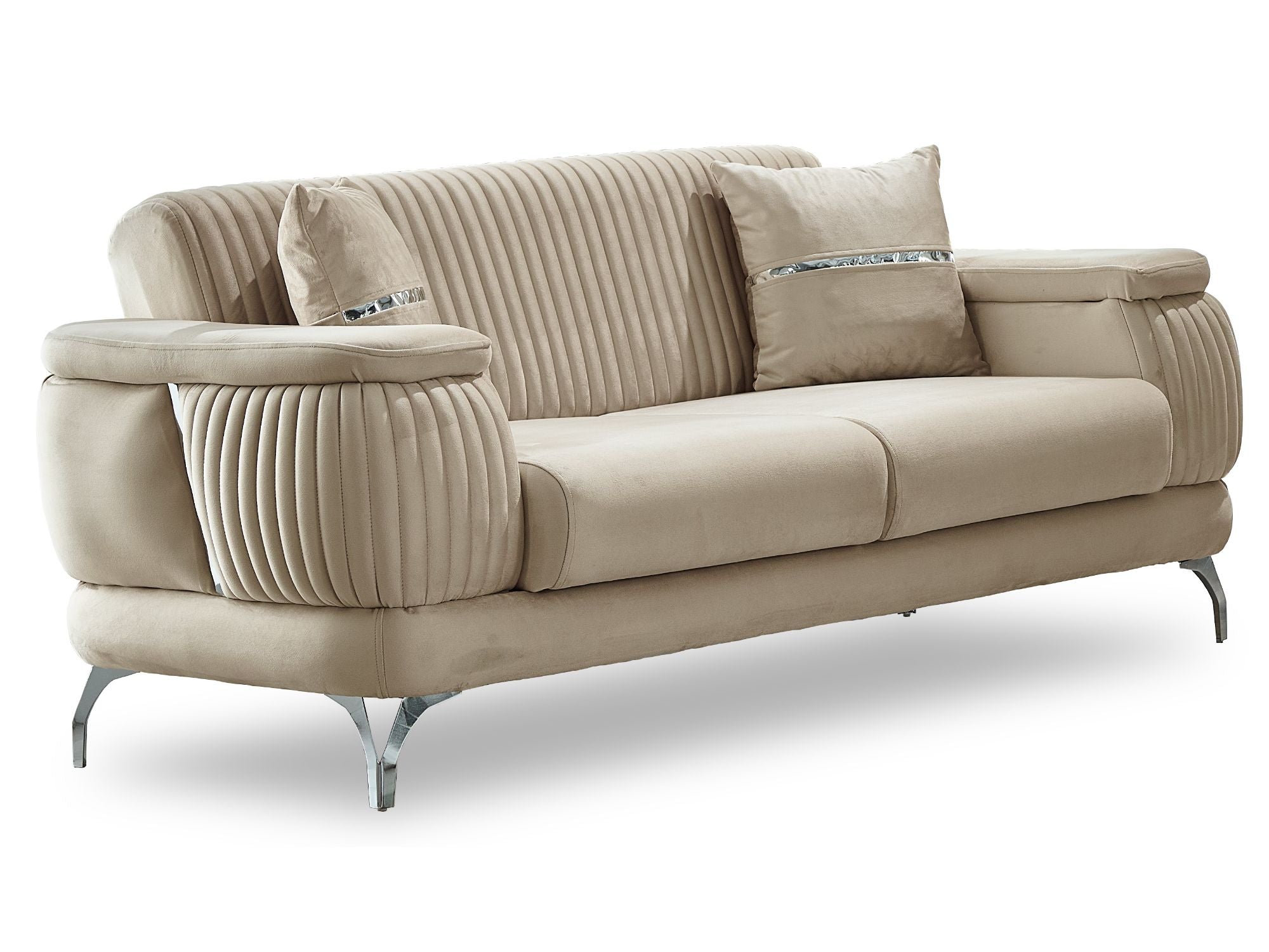 Resital 3-pieces (Sofa & Loveseat & Chair) Livingroom Set Beige