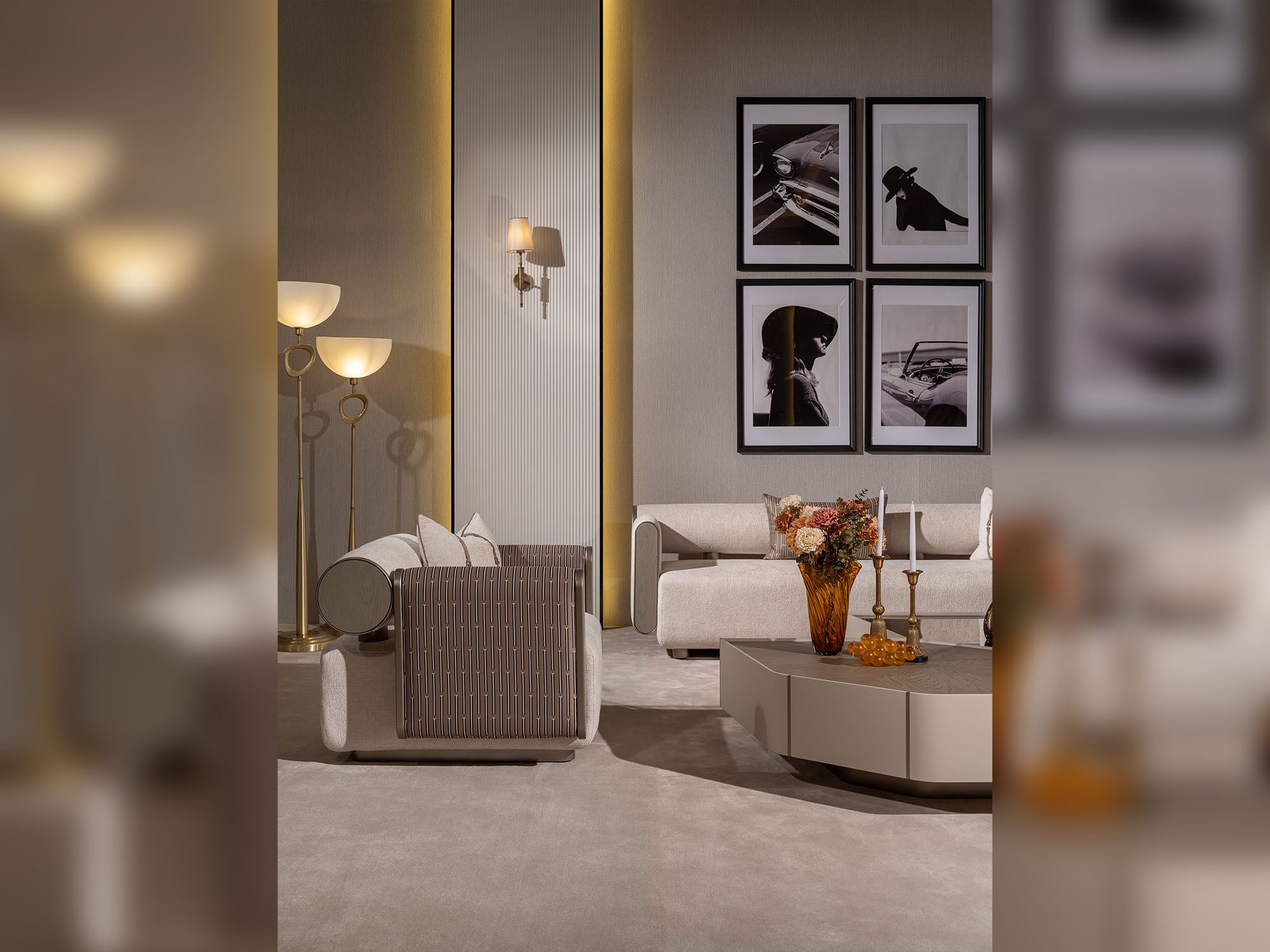 Ricamo 4-pieces (2 Four Seater Sofa & 2 Chair) Livingroom
