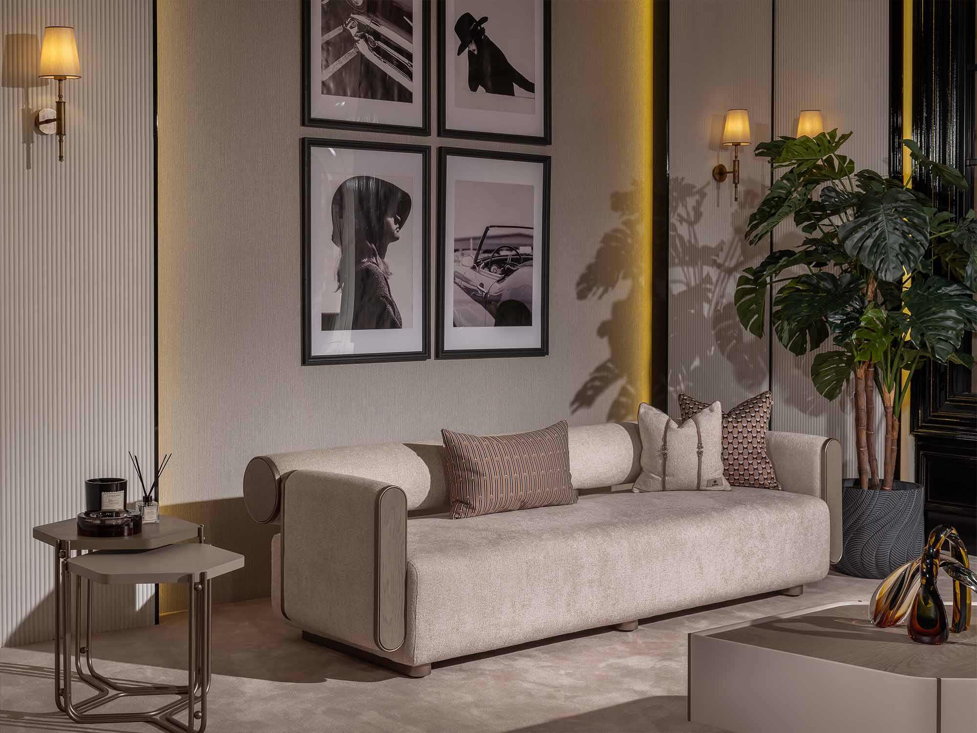 Ricamo 4-pieces (2 Four Seater Sofa & 2 Chair) Livingroom