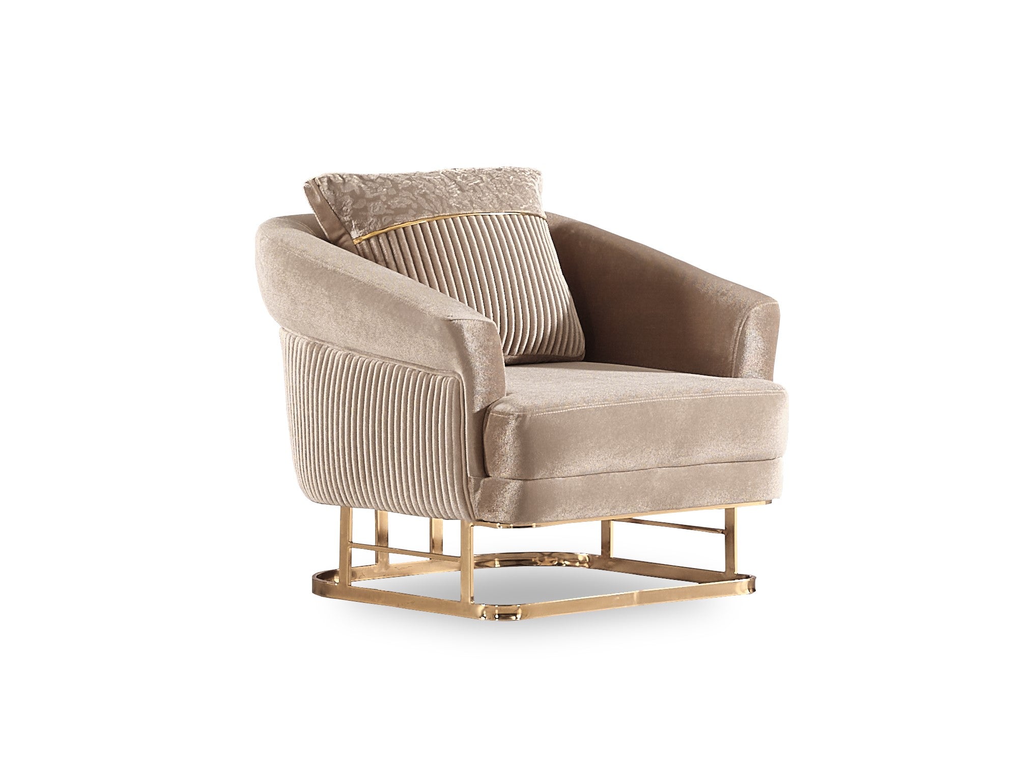 Rixos 3-pieces (Sofa & Loveseat & Chair) Livingroom Set Beige