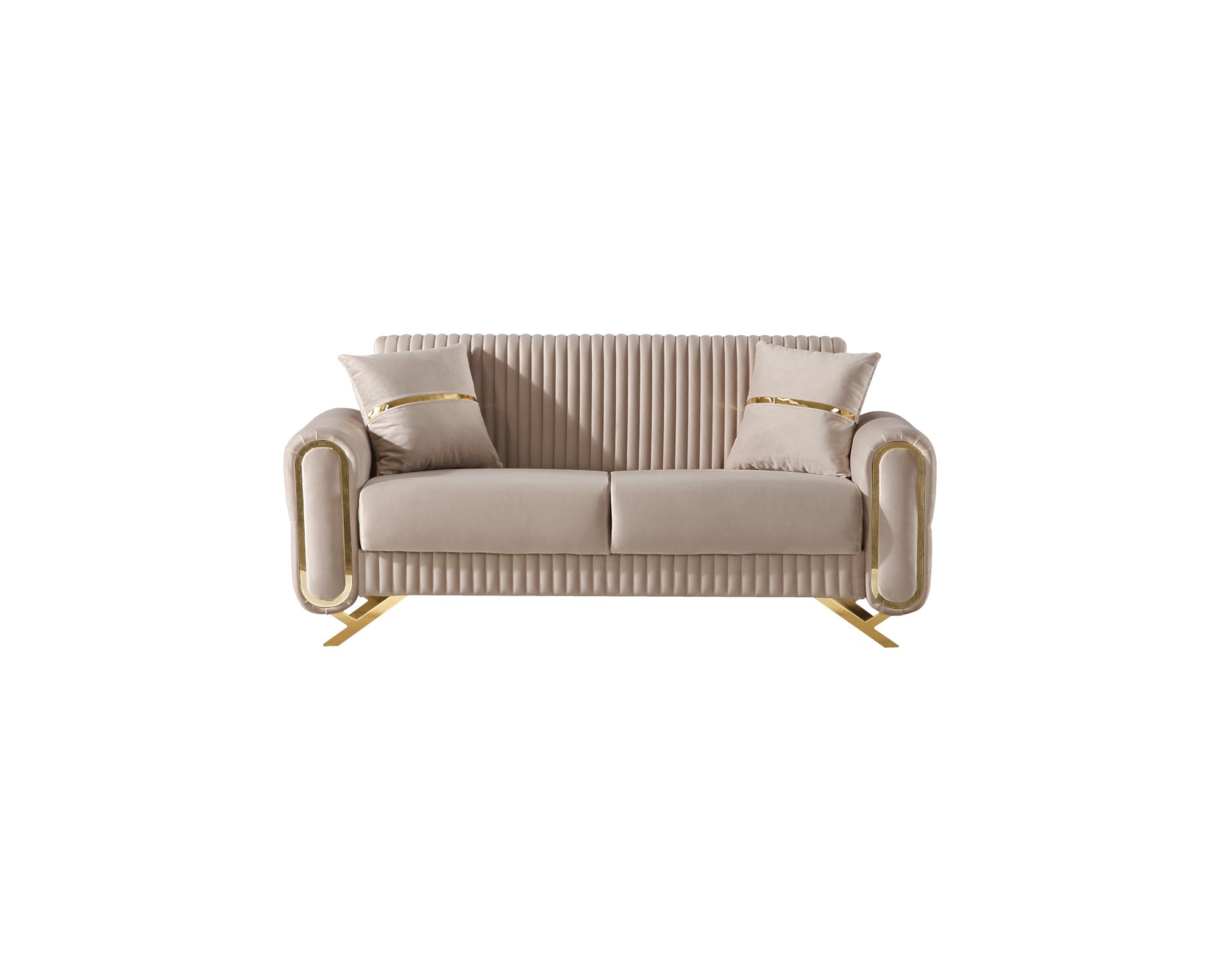 Royal 3-pieces (Sofa & Loveseat & Chair) Livingroom Set Beige