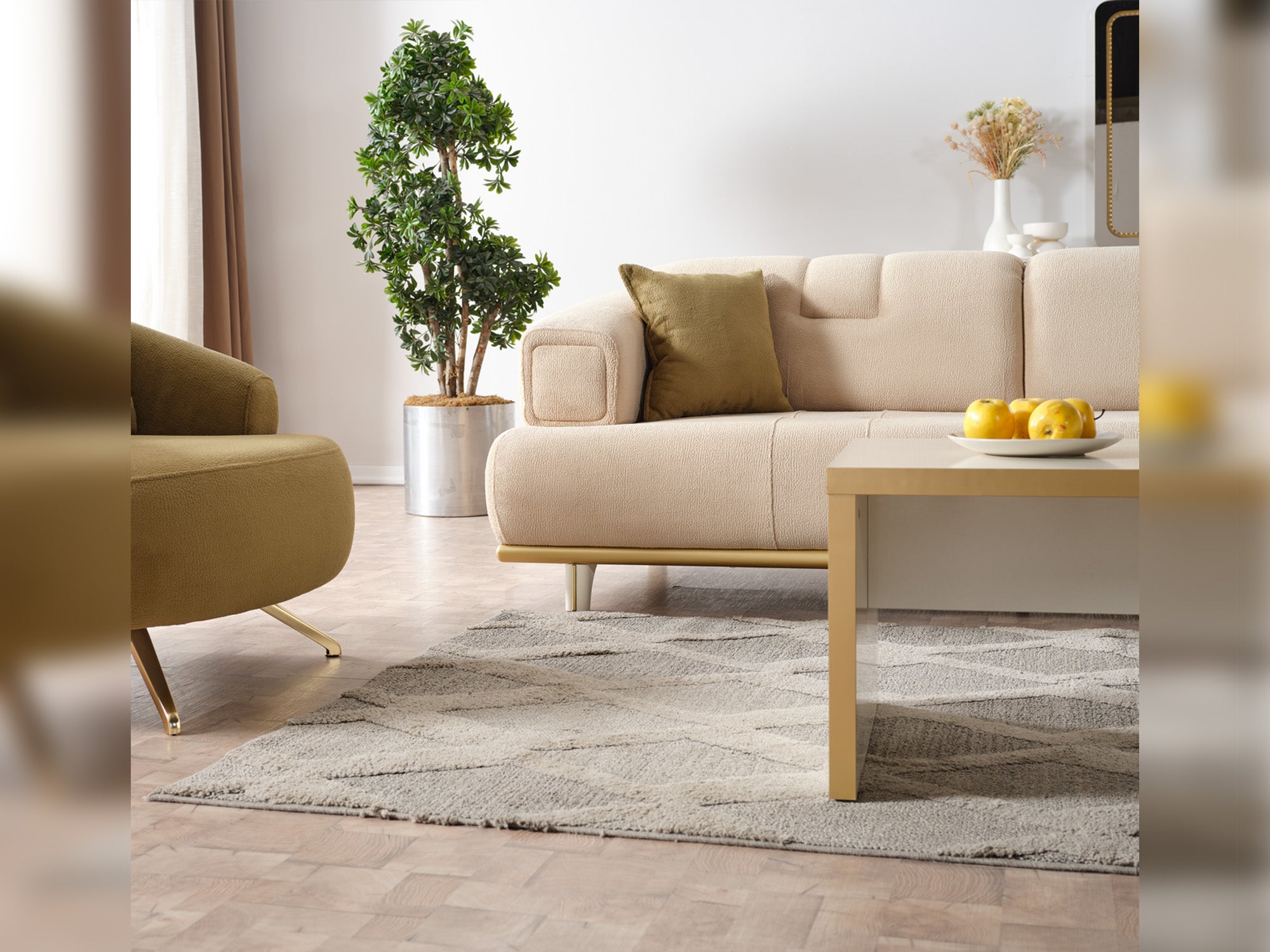 Sidney 3-pieces (Sofa & Loveseat & Chair) Livingroom