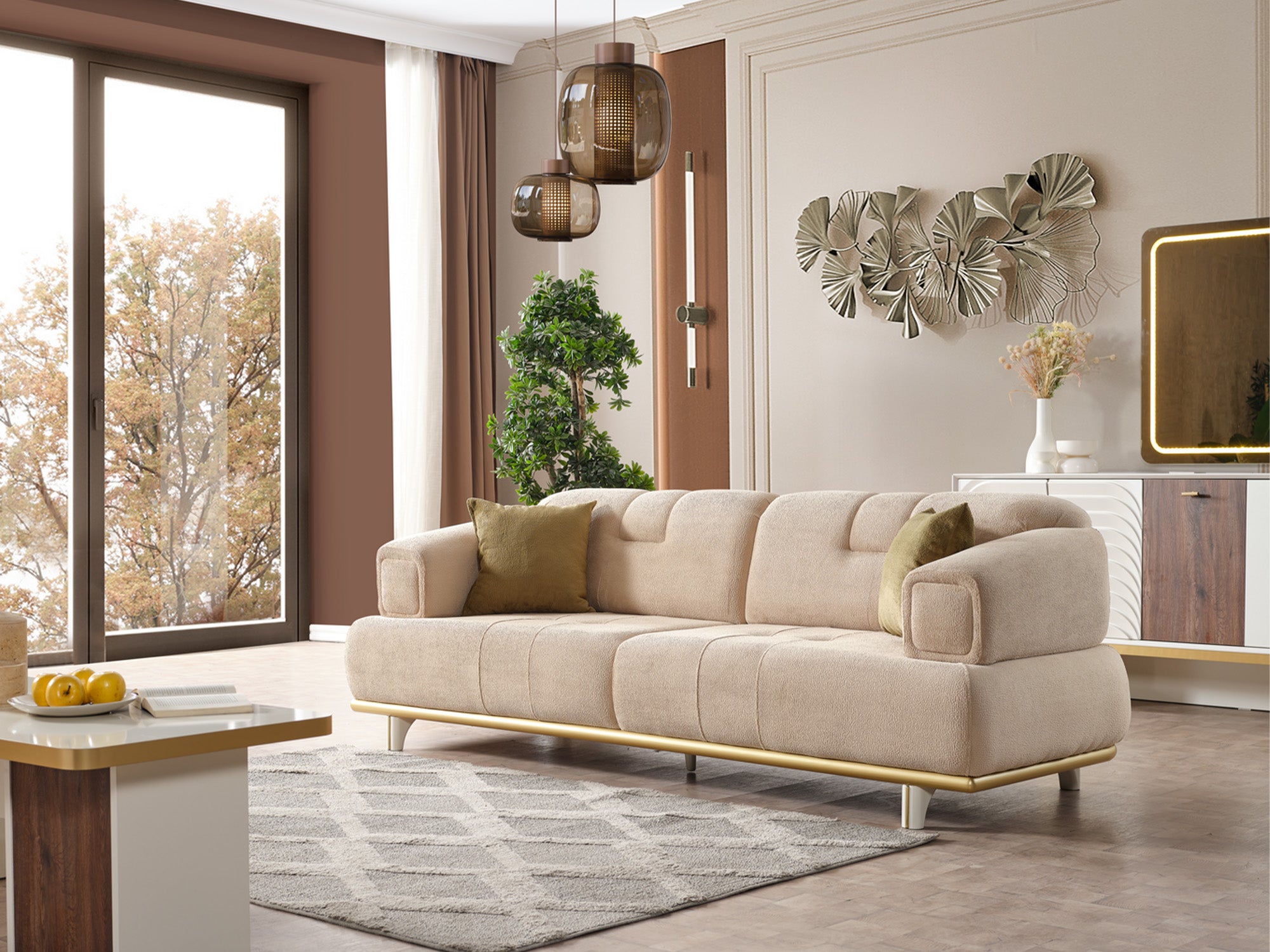 Sidney 3-pieces (Sofa & Loveseat & Chair) Livingroom