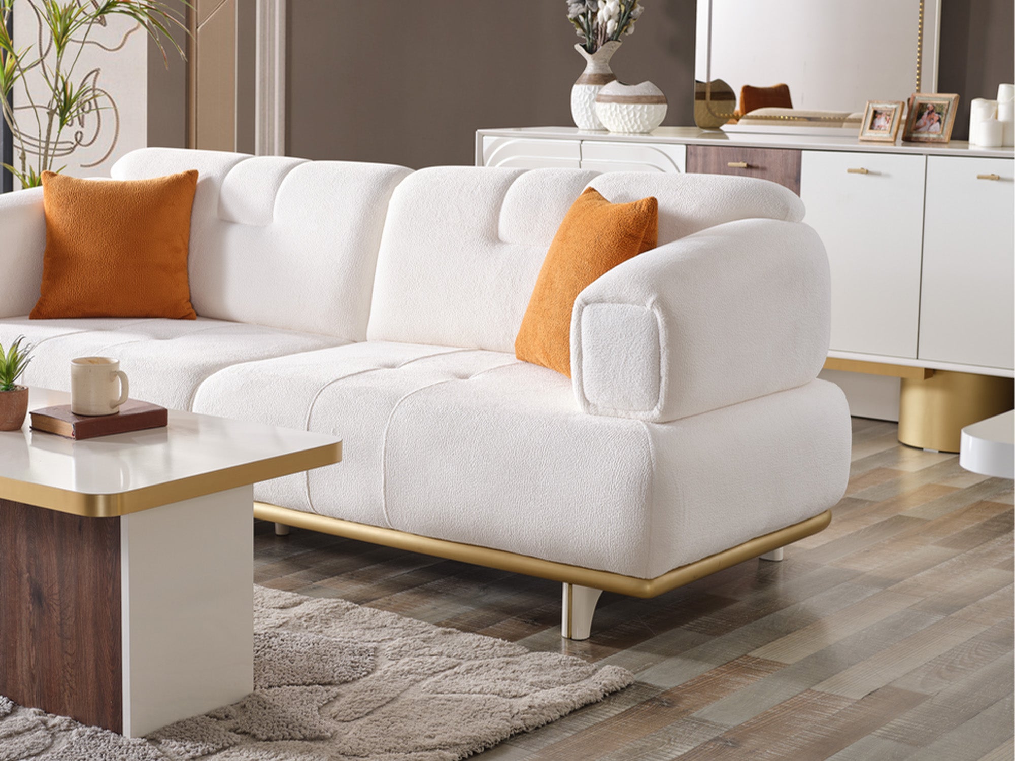 Sidney 3-pieces (Sofa & Loveseat & Chair) Livingroom