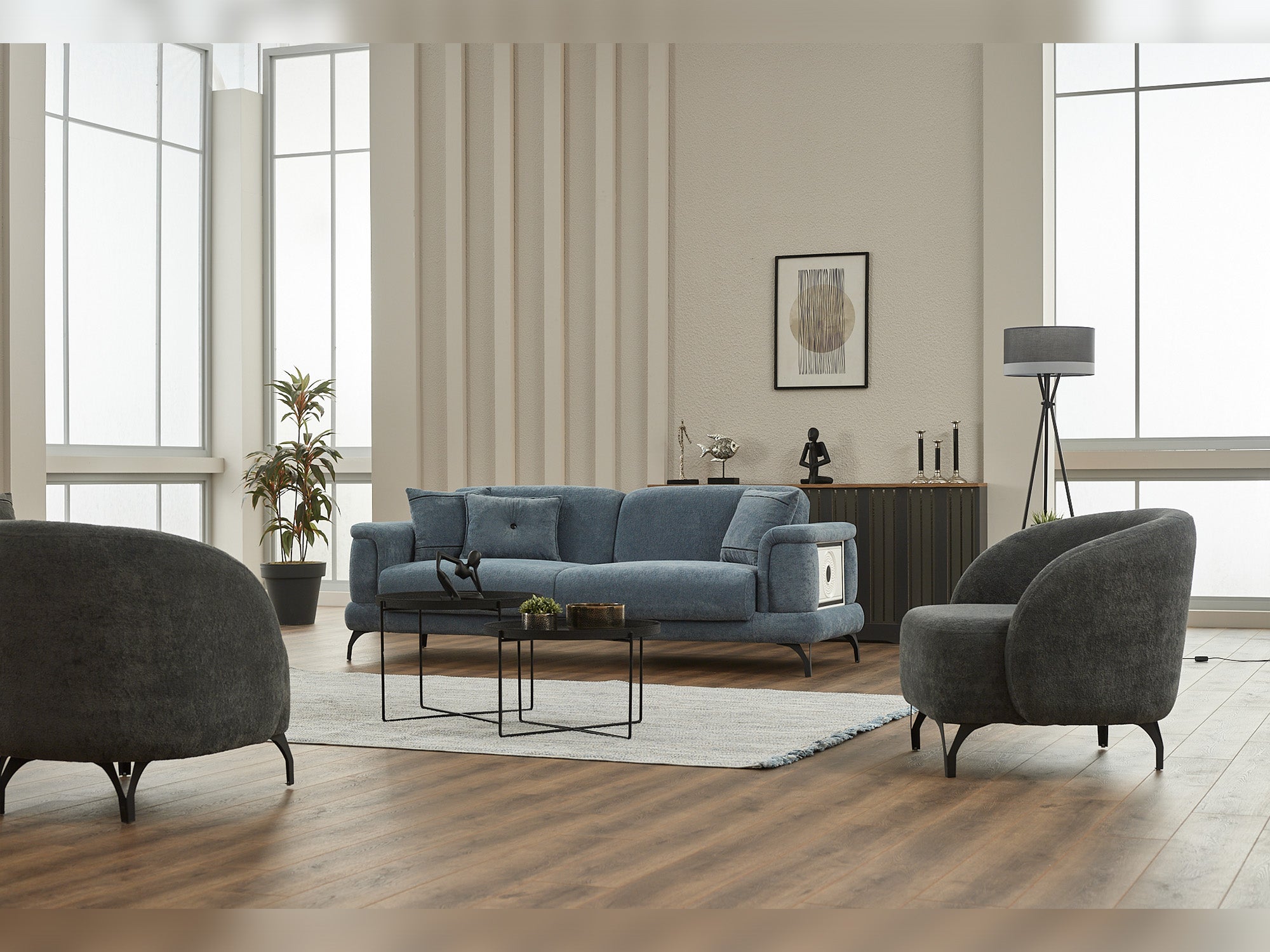 Sofy 3-pieces (Sofa & Loveseat & Chair) Livingroom
