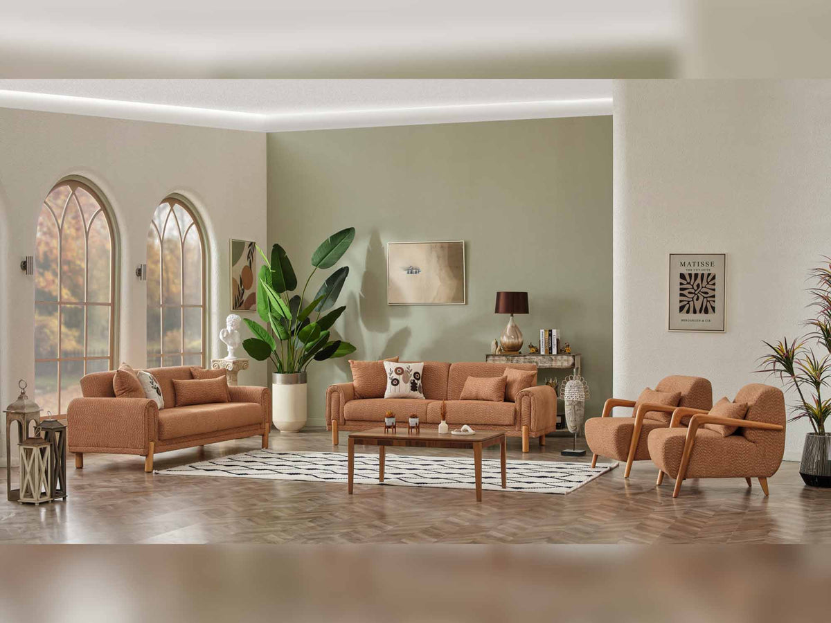Soho 3-pieces (Sofa & Loveseat & Chair) Livingroom Set Somon