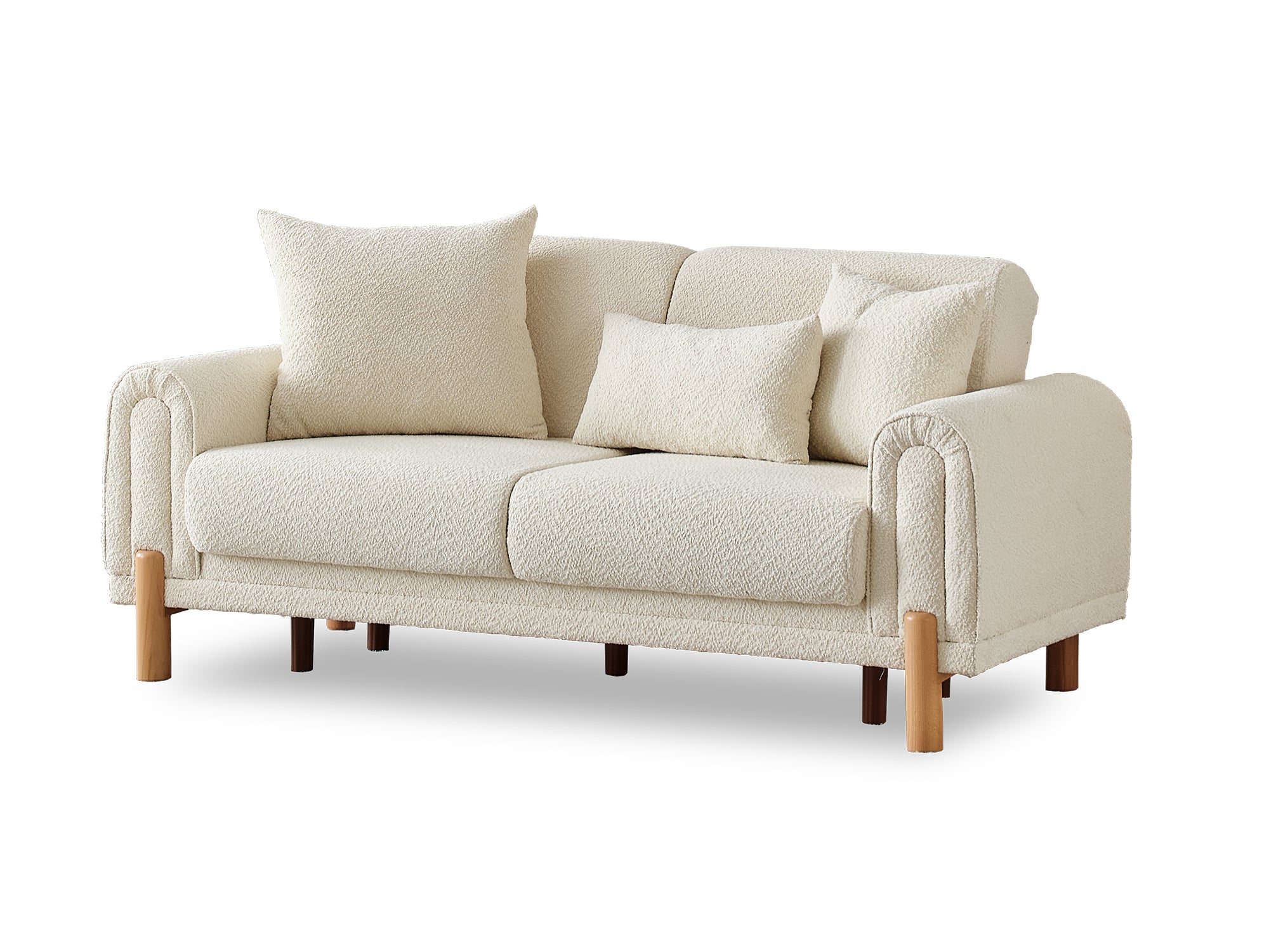 Soho 3-pieces (Sofa & Loveseat & Chair) Livingroom Set Cream