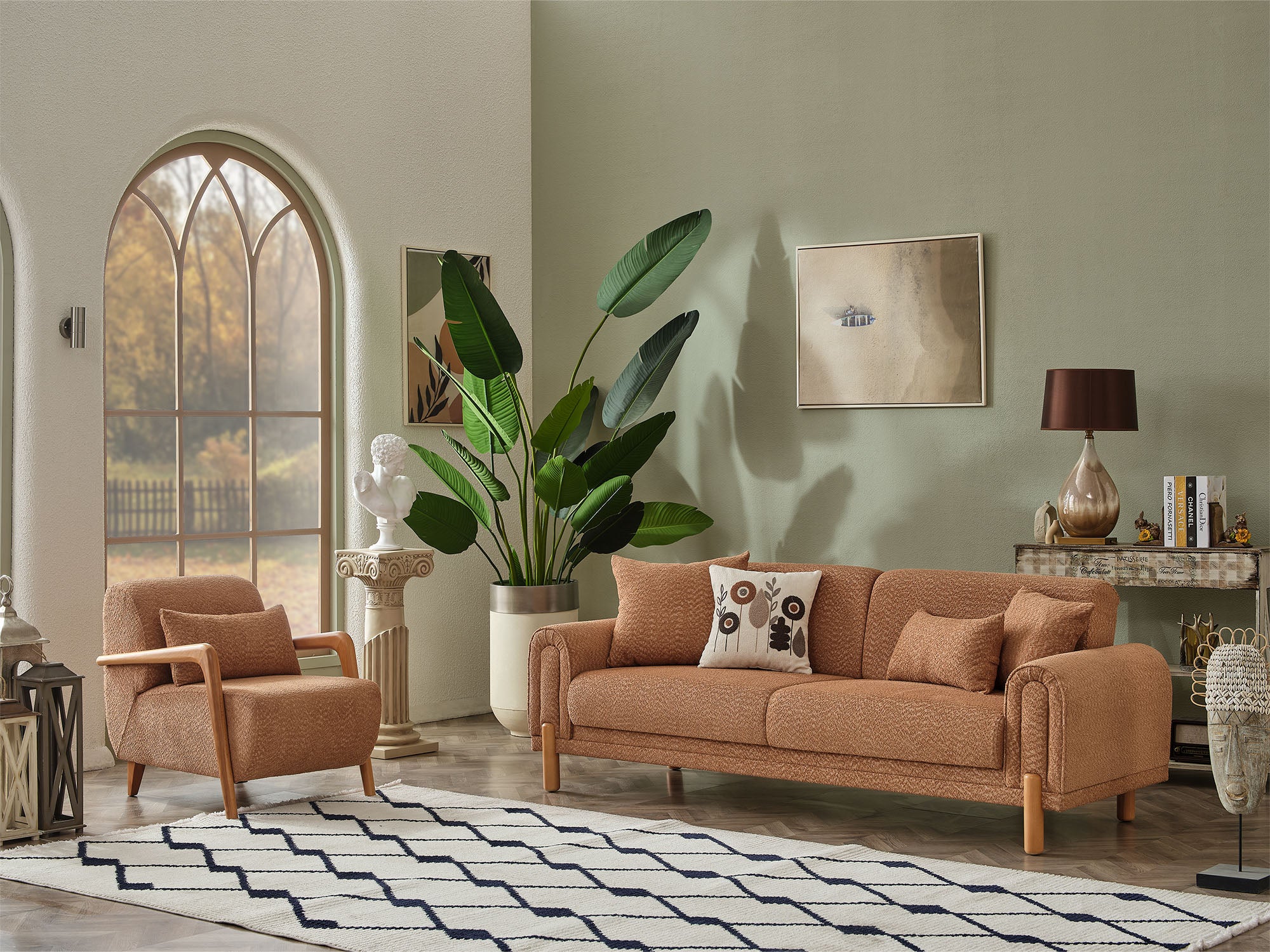 Soho 3-pieces (Sofa & Loveseat & Chair) Livingroom Set Somon