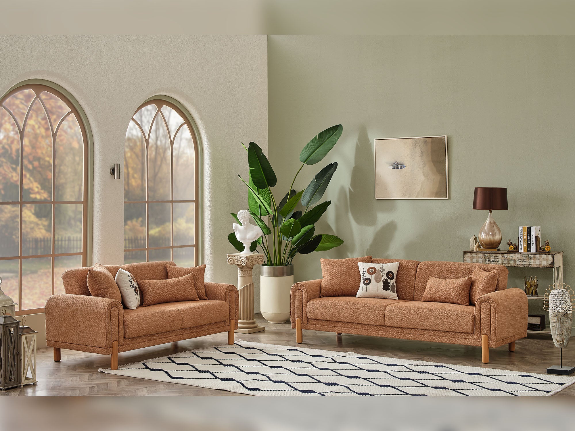 Soho 3-pieces (Sofa & Loveseat & Chair) Livingroom Set Somon