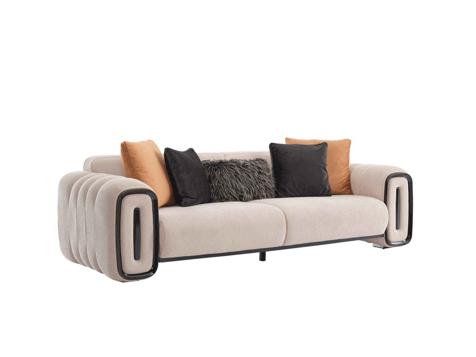 Voyance 4-pieces (2 Four Seat Sofa & 2 Chair) Livingroom Set Beige