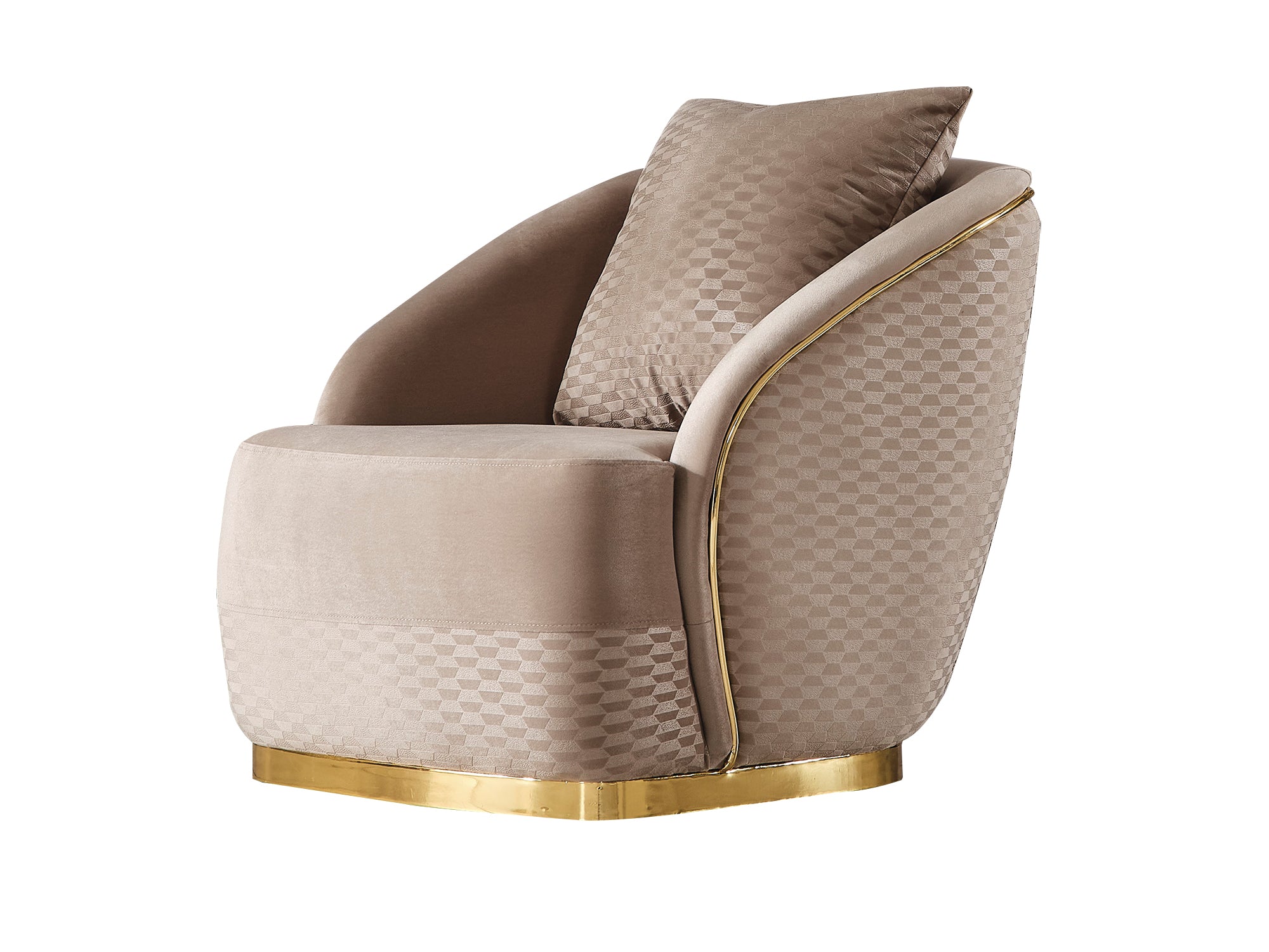 Elegance 3-pieces (Sofa & Loveseat & Chair) Livingroom Set Beige
