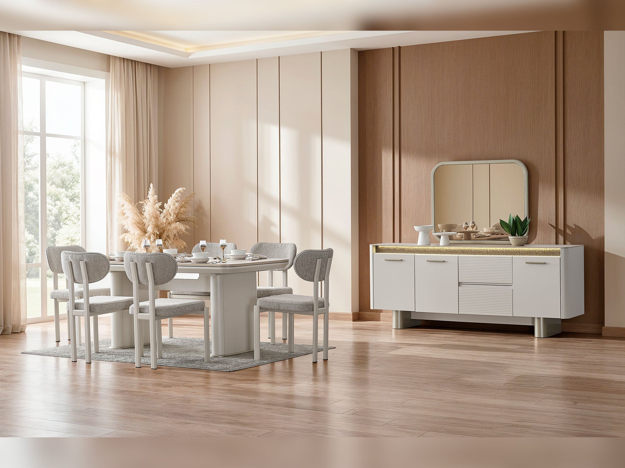 Alessa Al Consol With Mirror