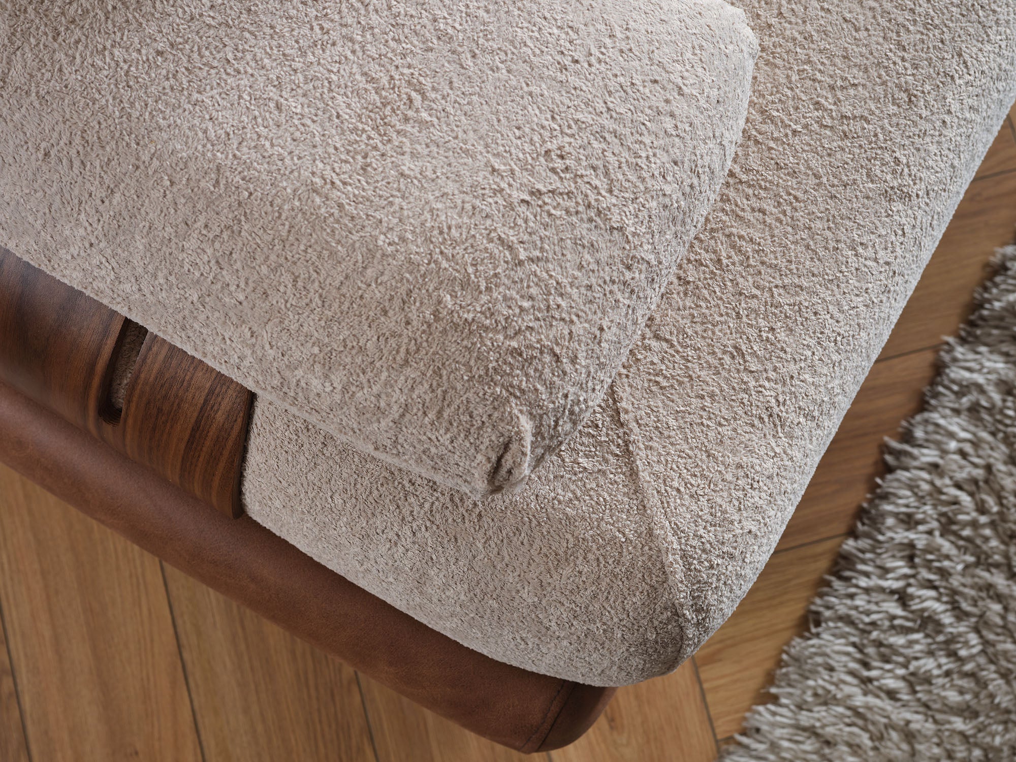 Alexa 4-pieces (Sofa & Module Sofa & 2 Chair) Livingroom Set Cream