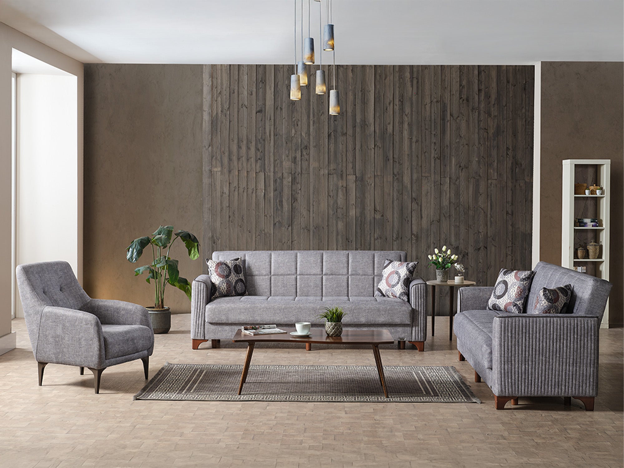 Alfa Elf 3-pieces (Sofa & Loveseat & Chair) Livingroom