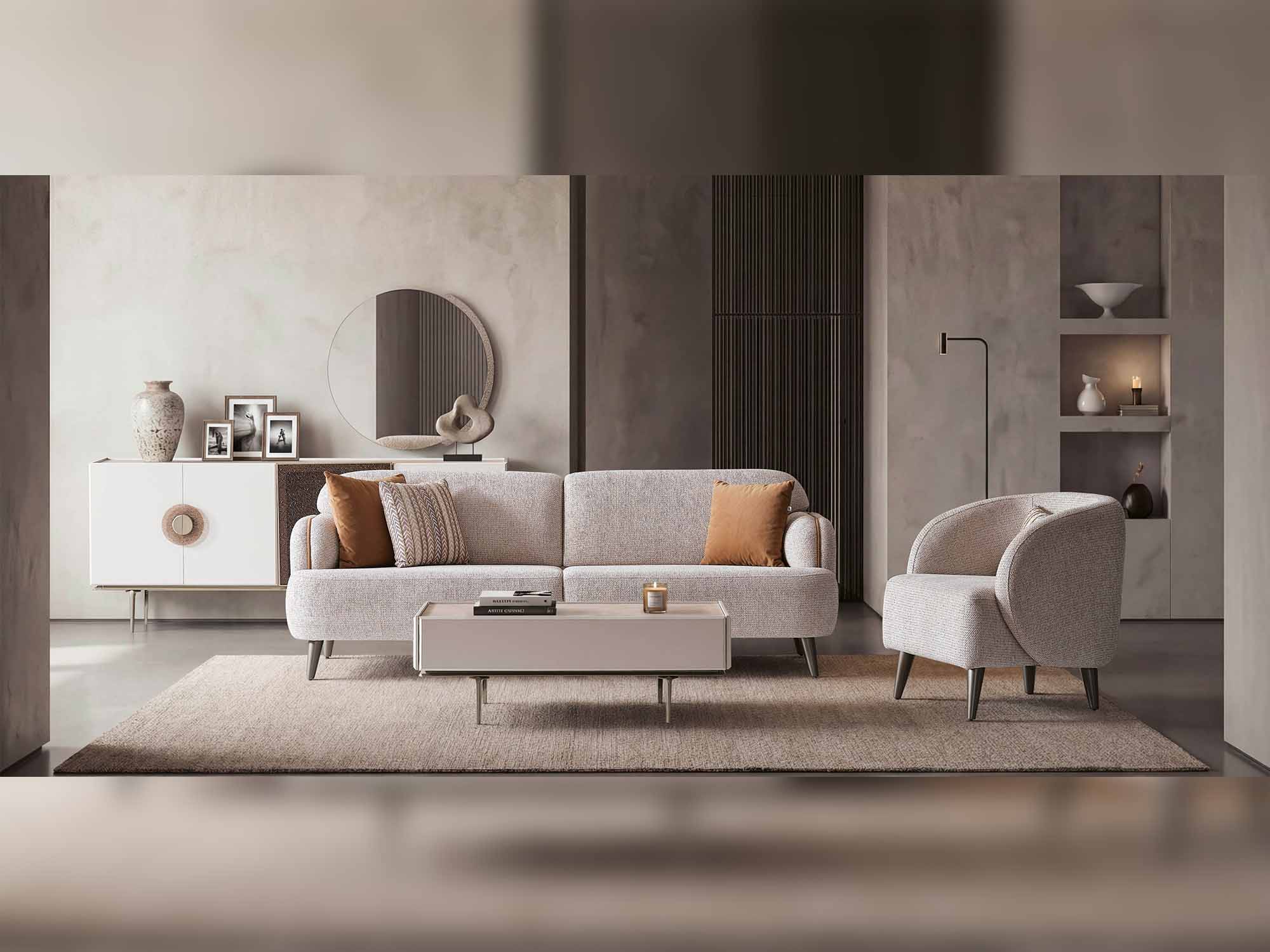 Alvin 4-pieces (2 Sofa & 2 Chair) Livingroom