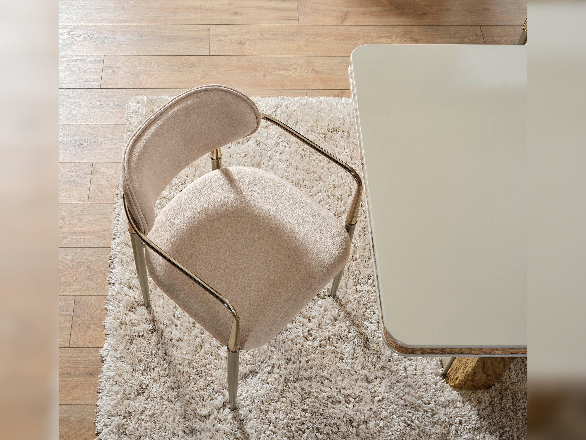 Armoni Elf Diningroom (Consol With Mirror & Dining Table & 6 Dining Chair)