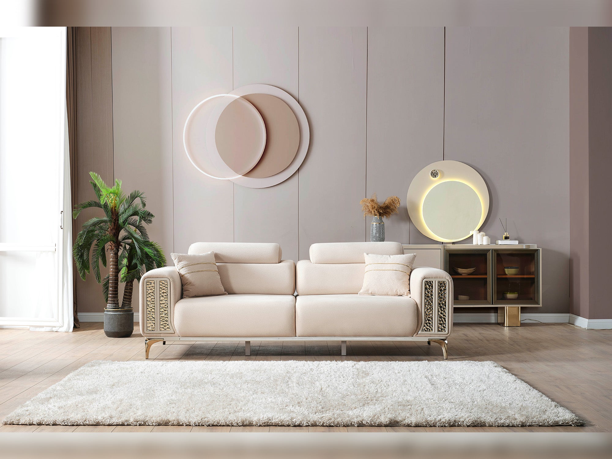 Armoni Elf 3-pieces (Sofa & Loveseat & Chair) Livingroom