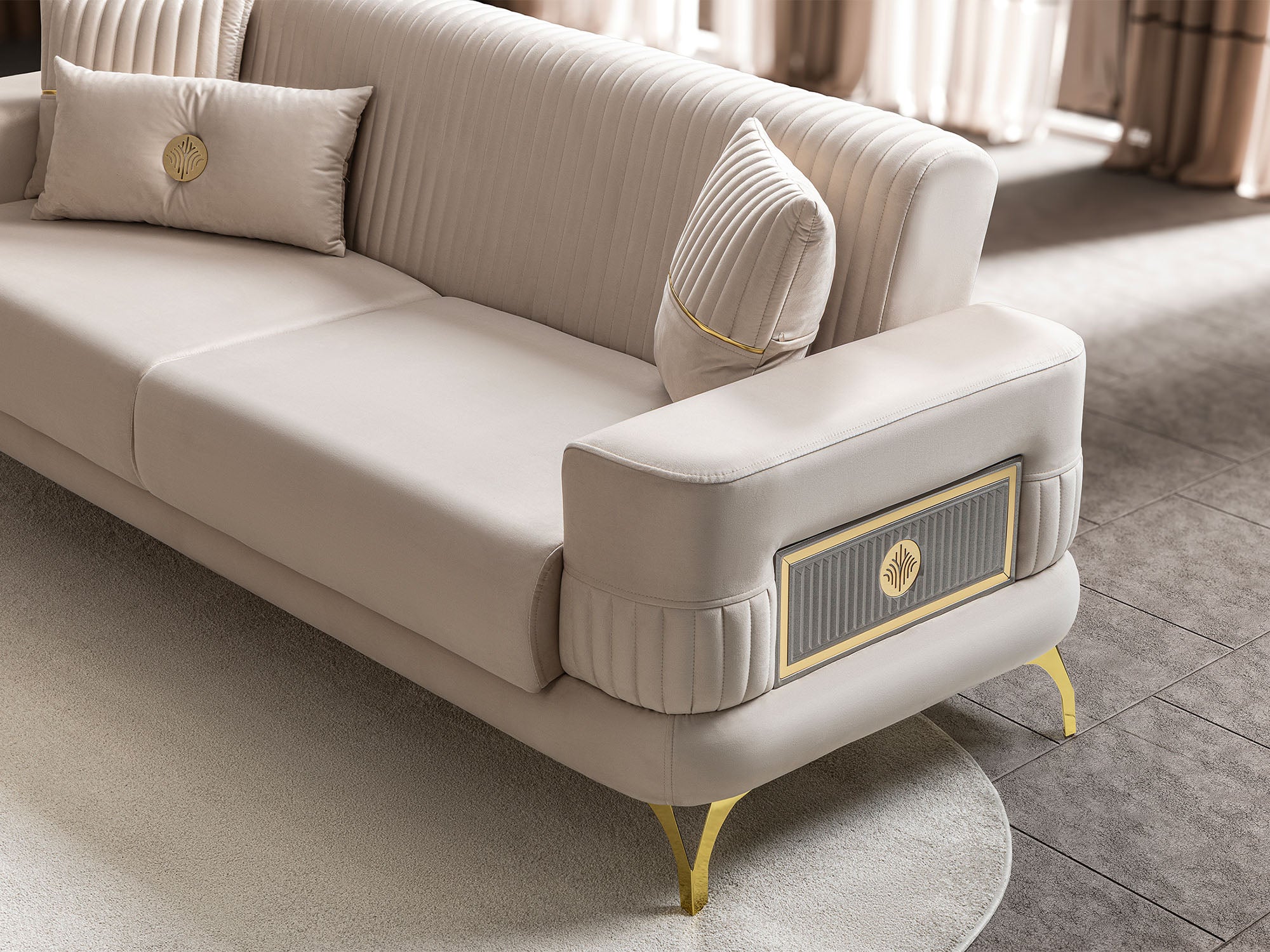 Aspendos 3-pieces (Sofa & Loveseat & Chair) Livingroom Set