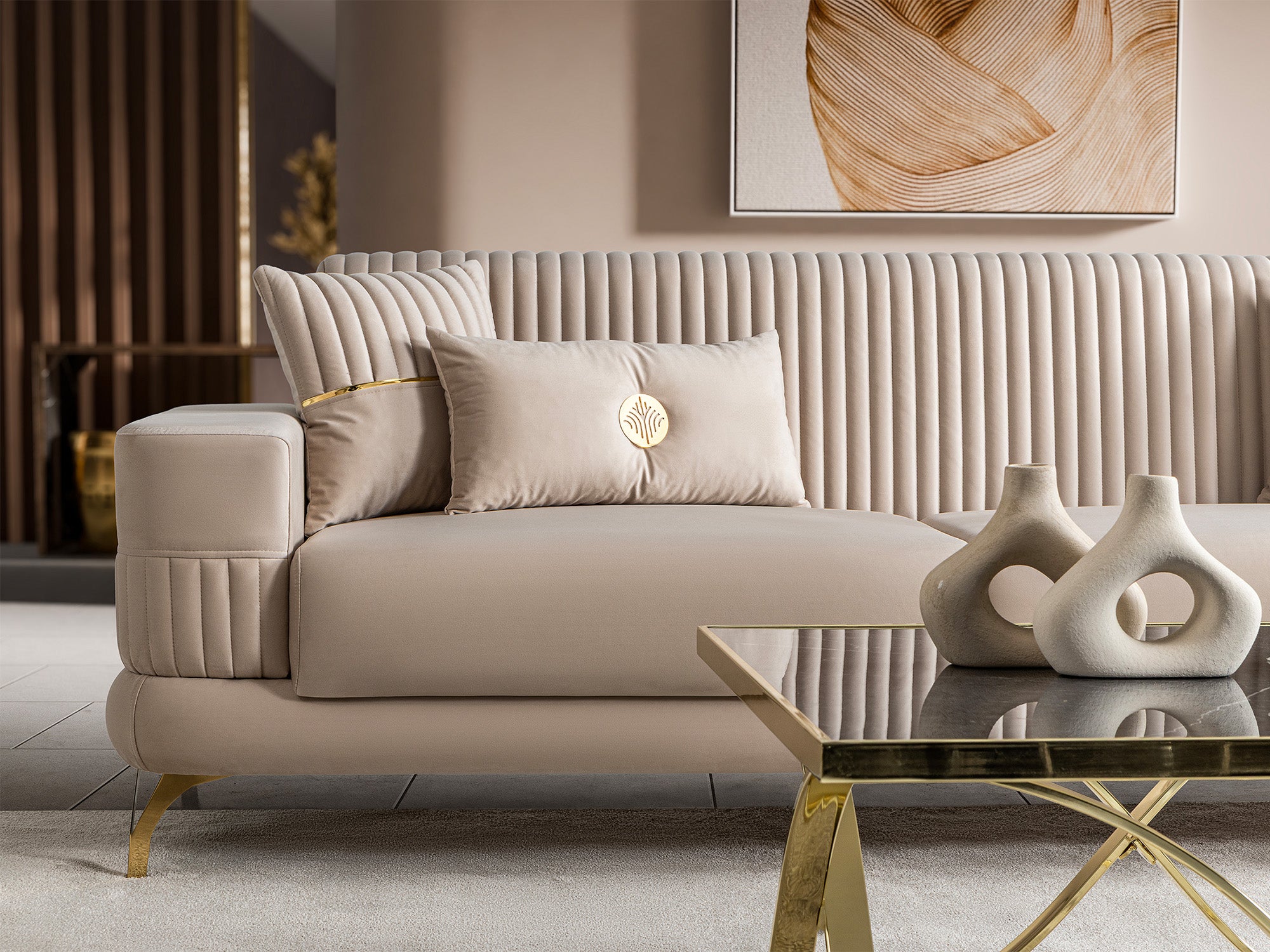 Aspendos 3-pieces (Sofa & Loveseat & Chair) Livingroom Set