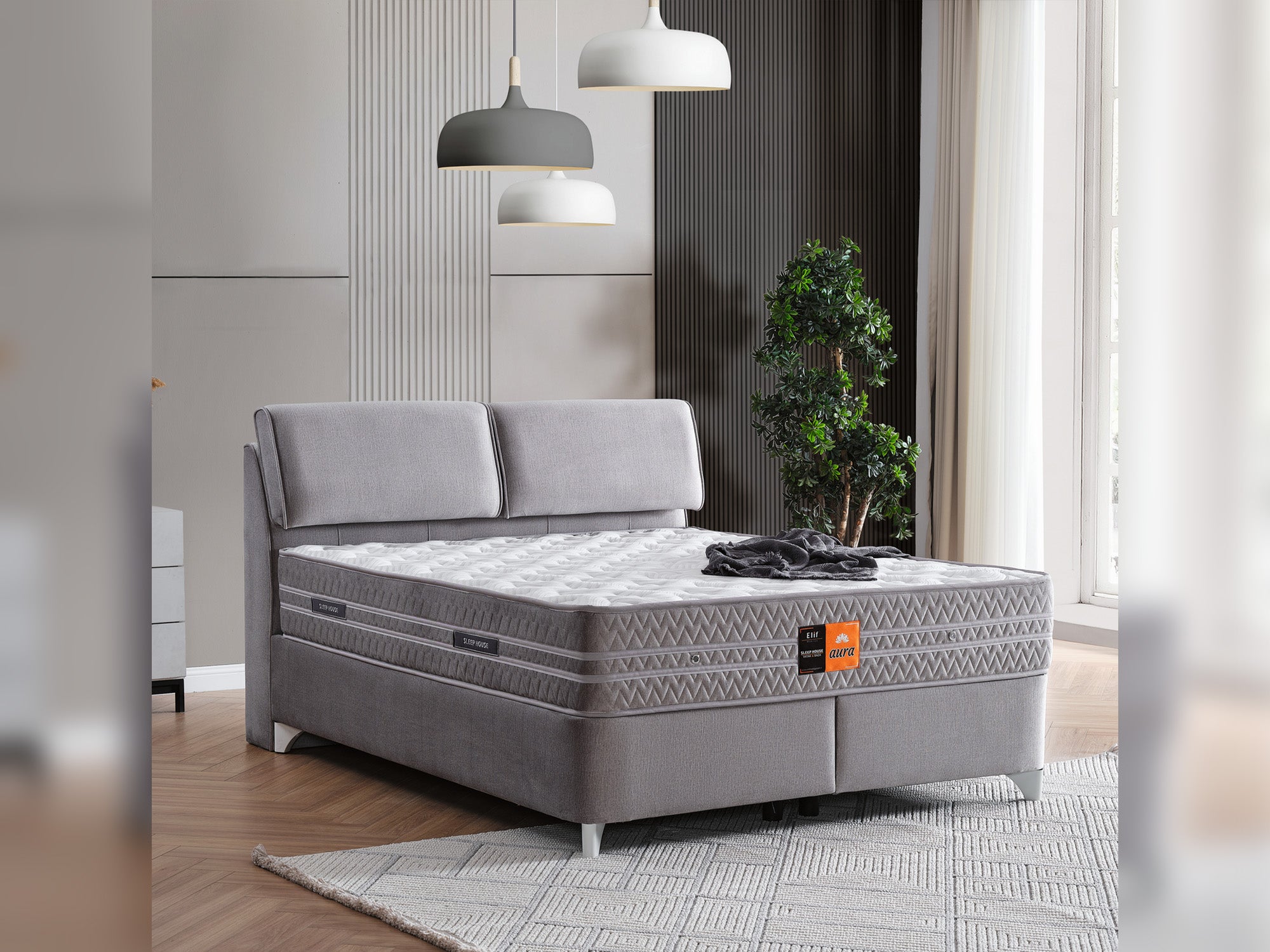 Aura Storage Bed With Headboard