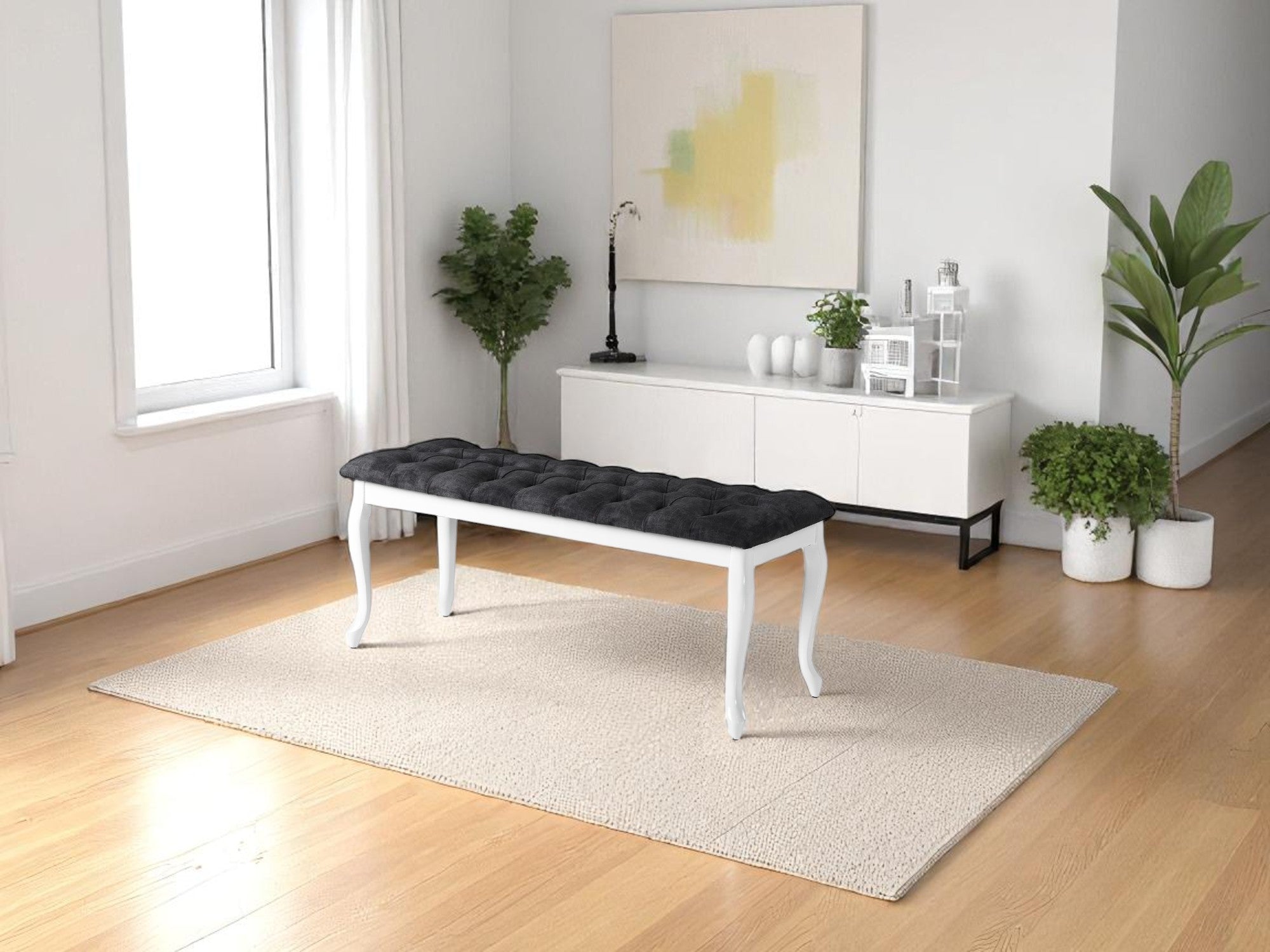 Bench With Wood Legs