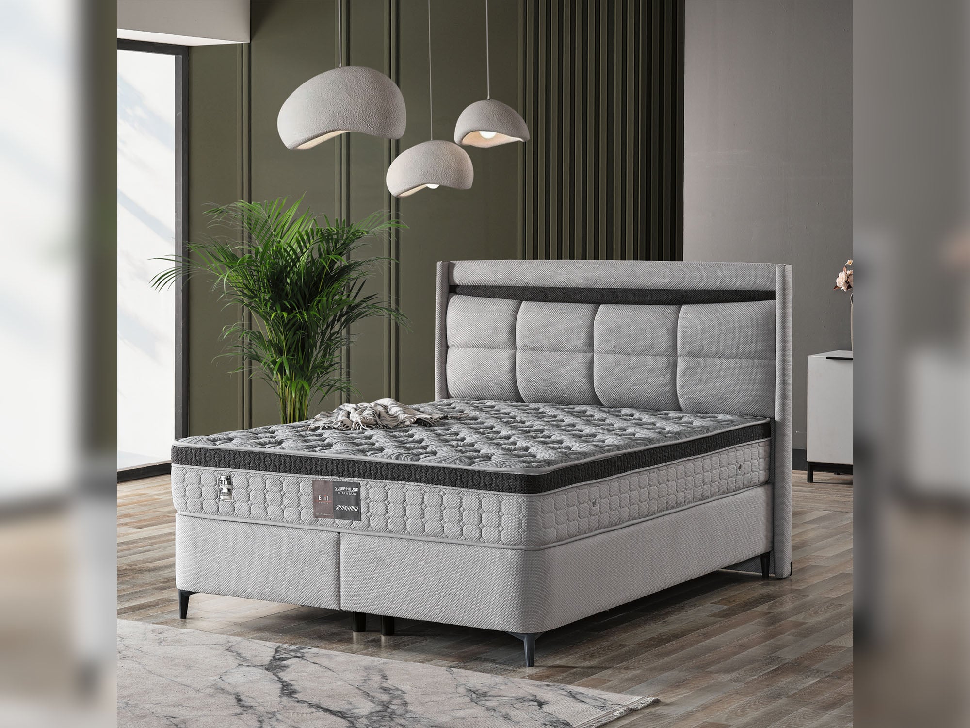 Bergama Storage Bed With Headboard