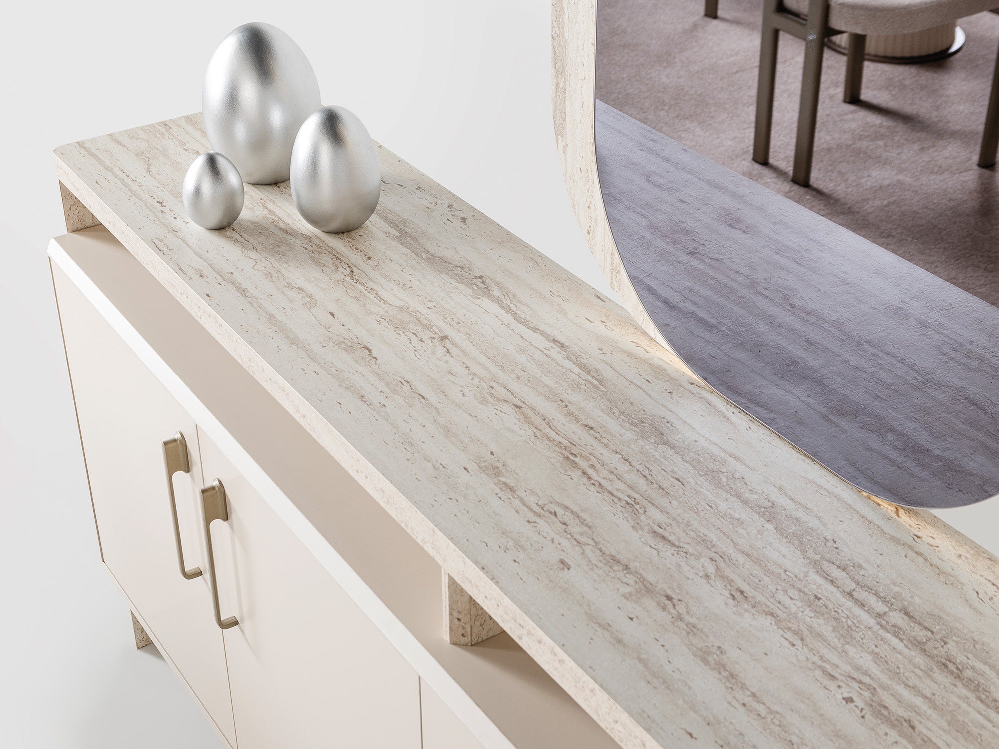 Bern Diningroom (Consol With Mirror & Dining Table & 6 Dining Chair)