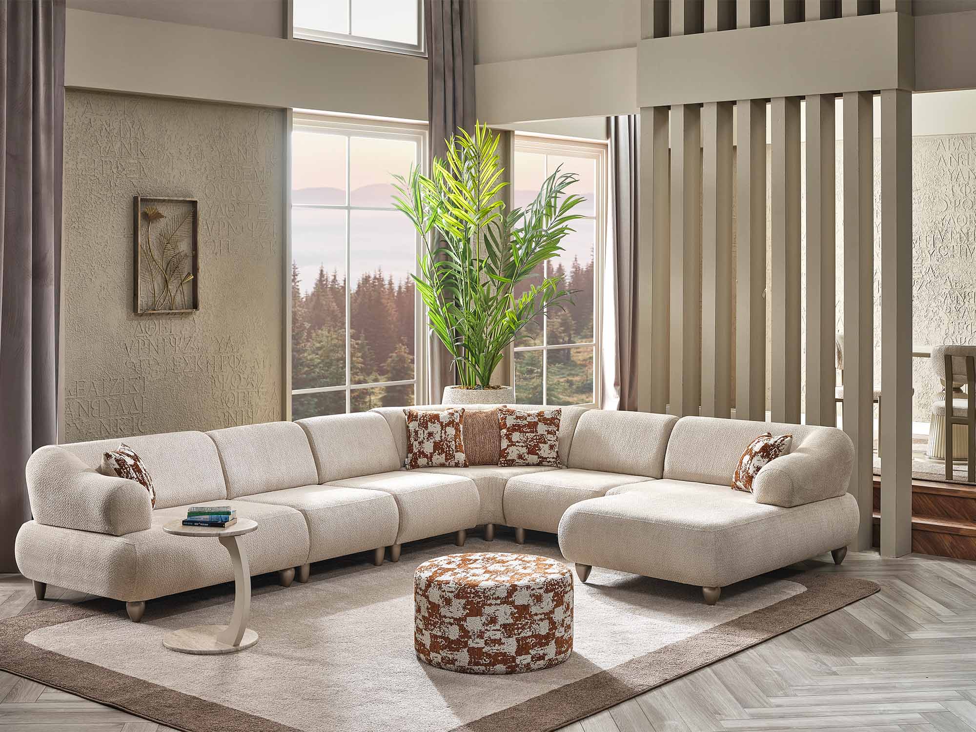 Bern Modular Sectional Sofa Cream