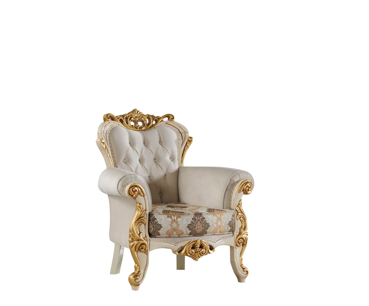 Buse Traditional Chair Cream
