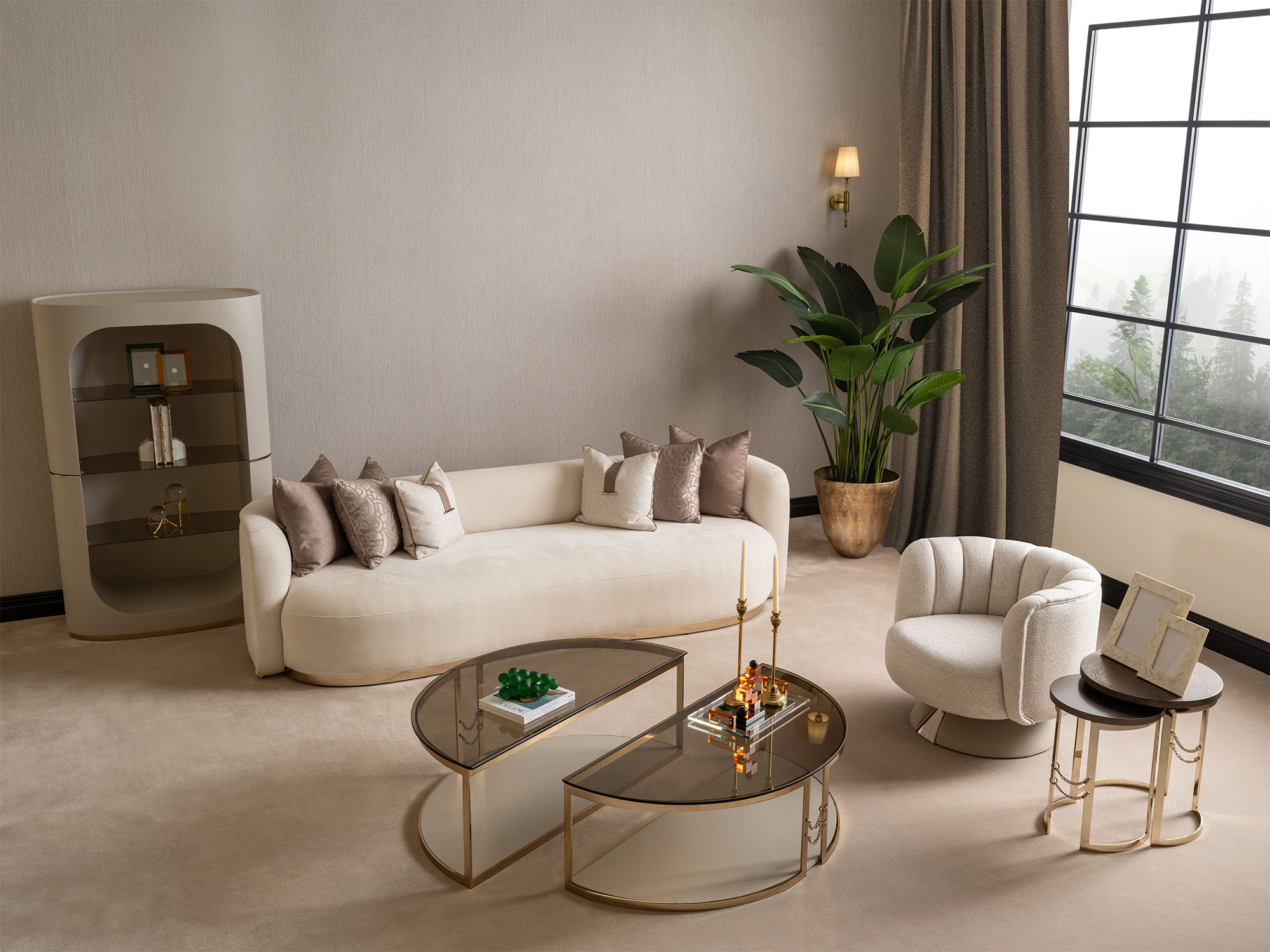 Calista Stationary Four Seat Sofa