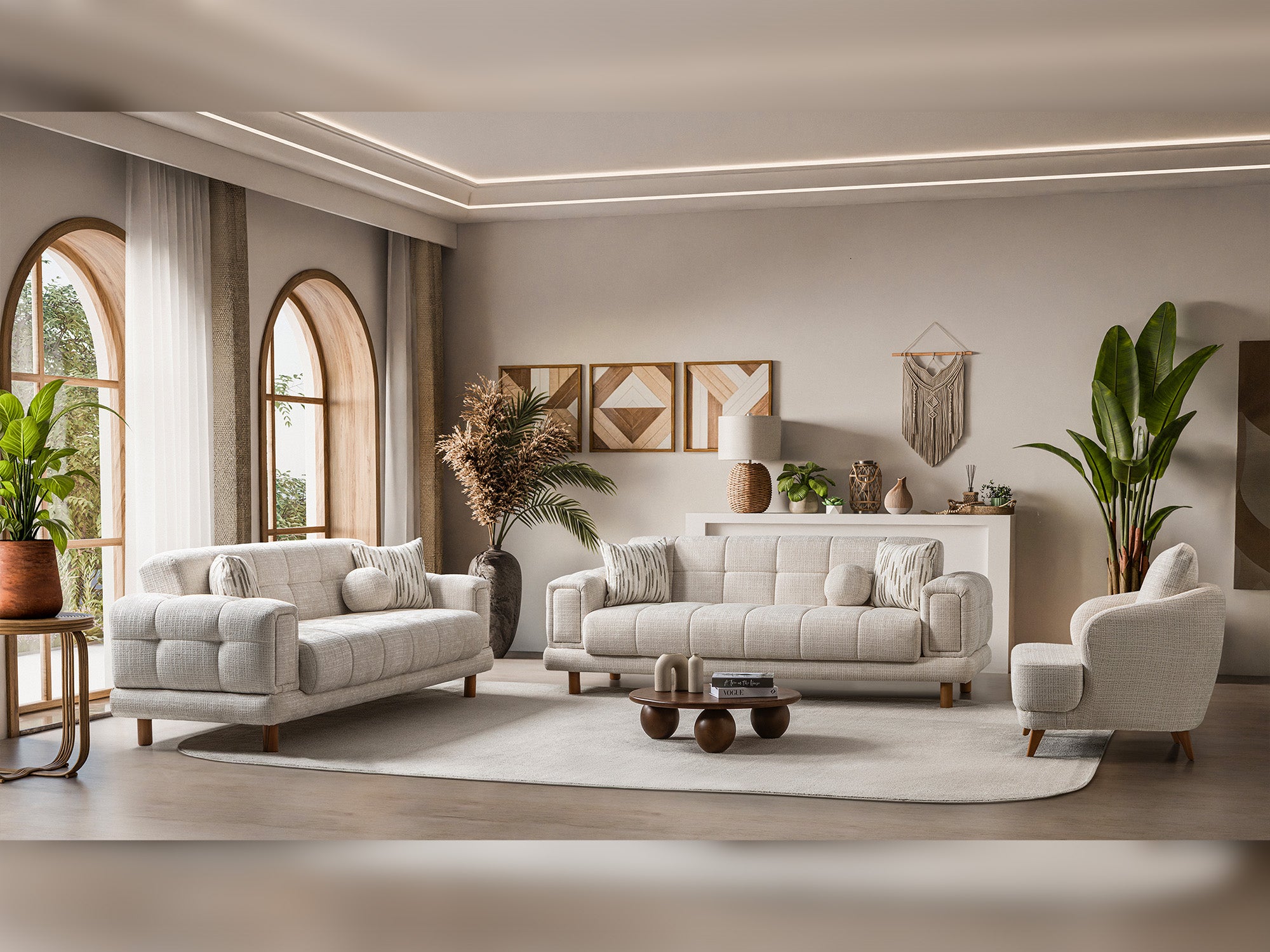 Canyon  3-pieces (Sofa & Loveseat & Chair) Livingroom Set