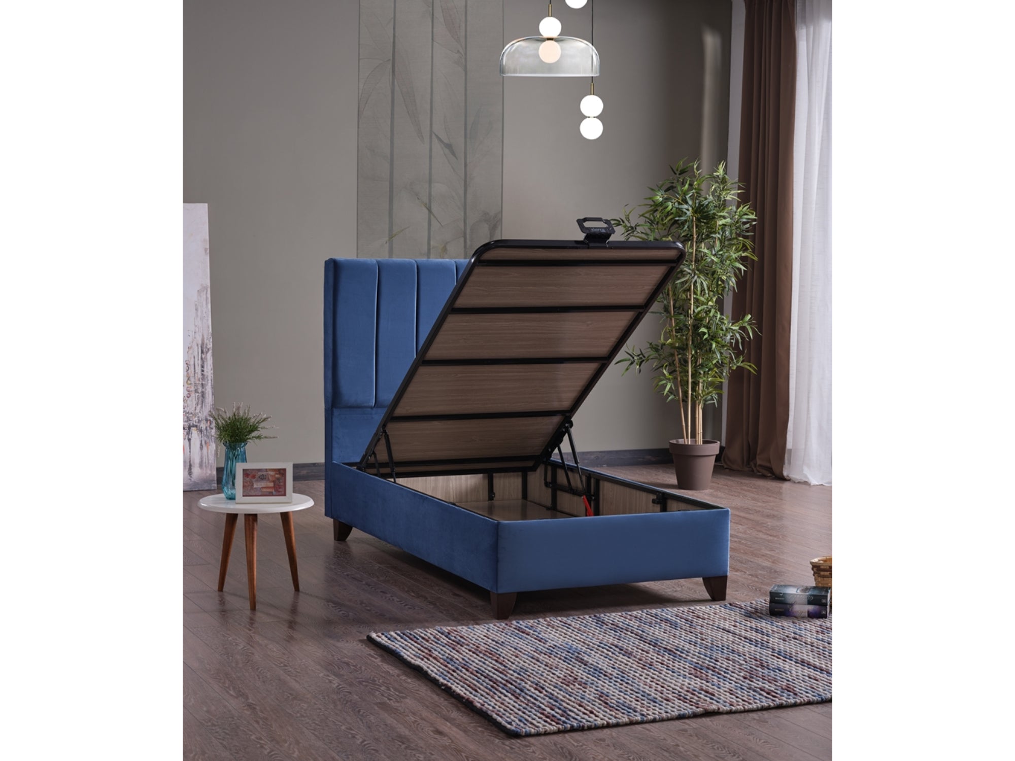 Cordoba Storage Bed With Headboard Dusty Rose