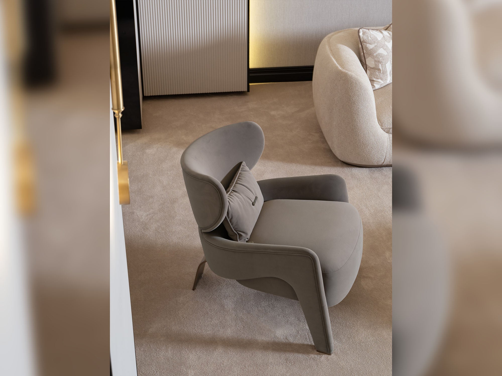 Corte 4-pieces (Four Seater lounge Sofa & 1 Four Seater Sofa &  2 Chair) Livingroom