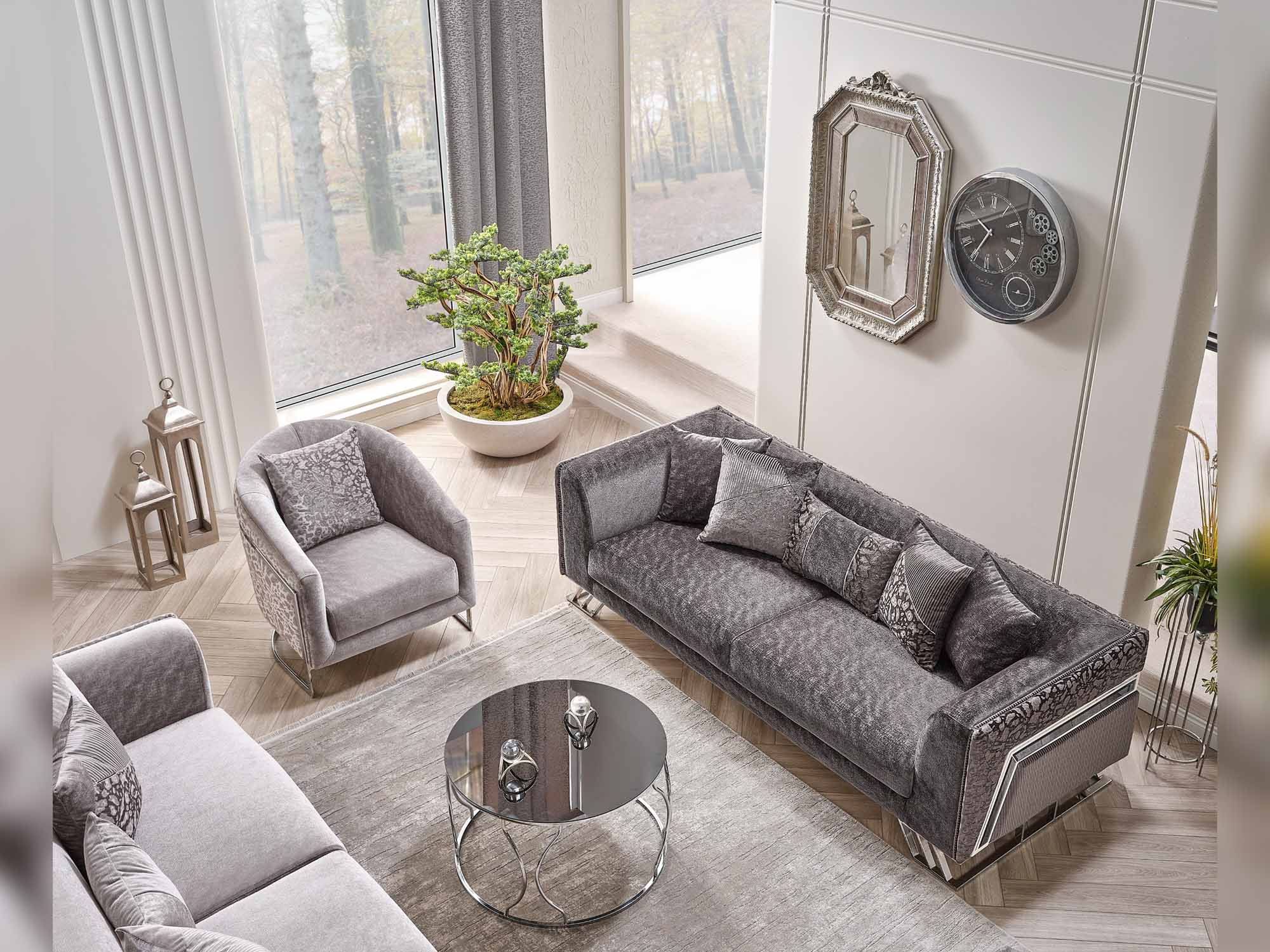 Elegance San 4-pieces (2 Sofa & 2 Chair) Livingroom