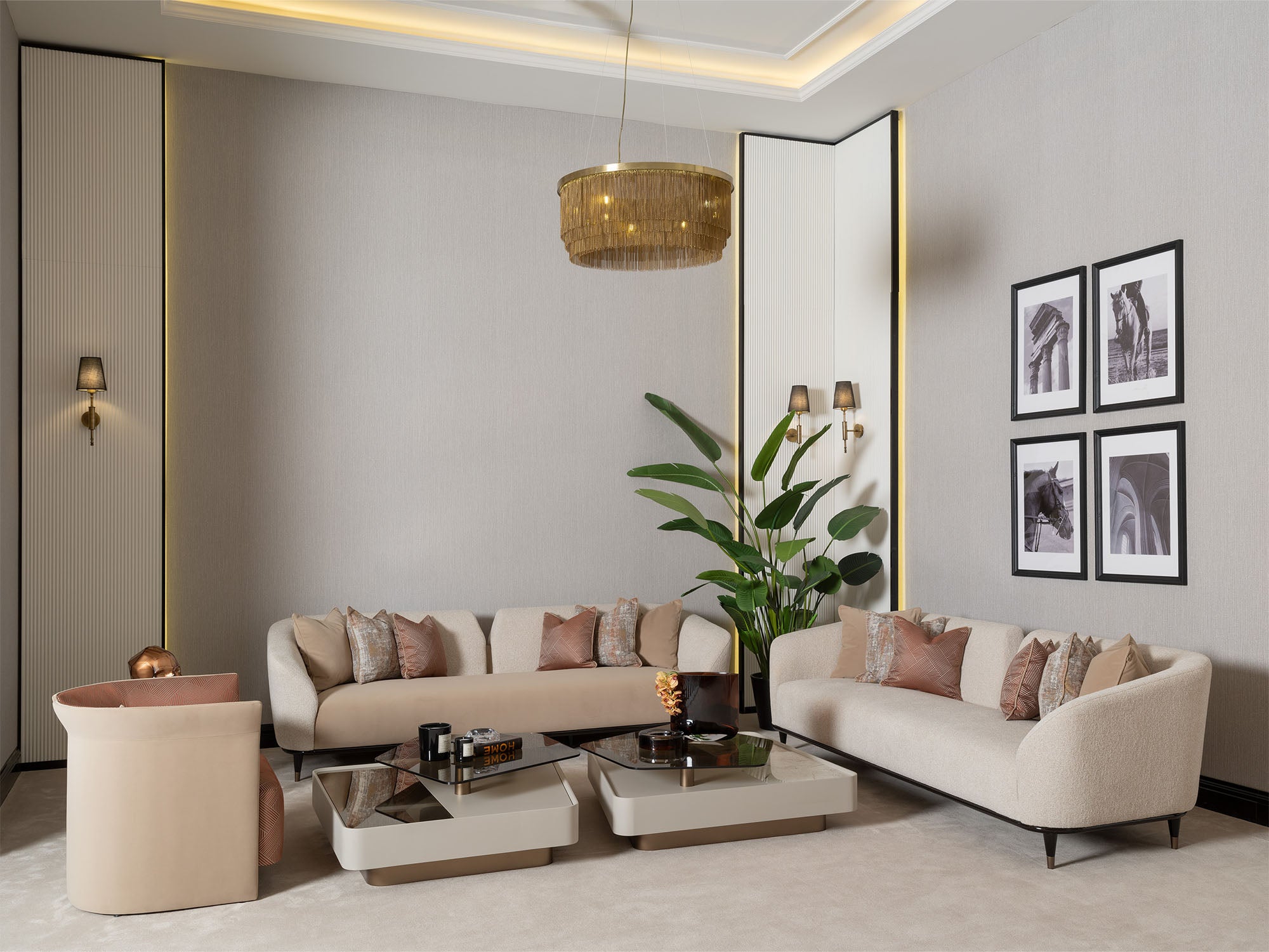 Essenza 4-pieces (2 Sofa &  2 Chair) Livingroom