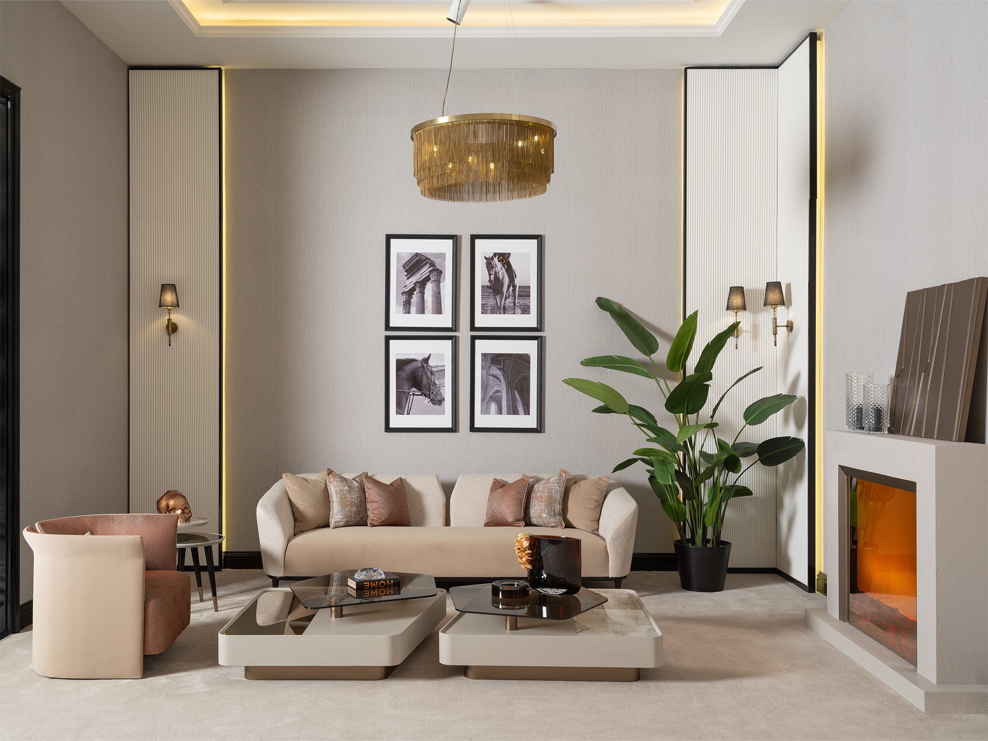 Essenza 4-pieces (2 Sofa &  2 Chair) Livingroom