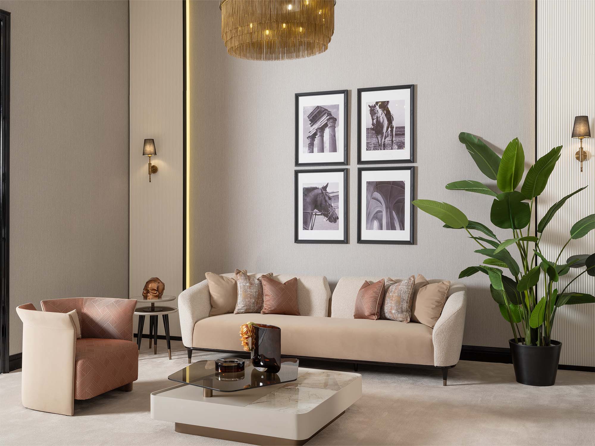 Essenza 4-pieces (2 Sofa &  2 Chair) Livingroom
