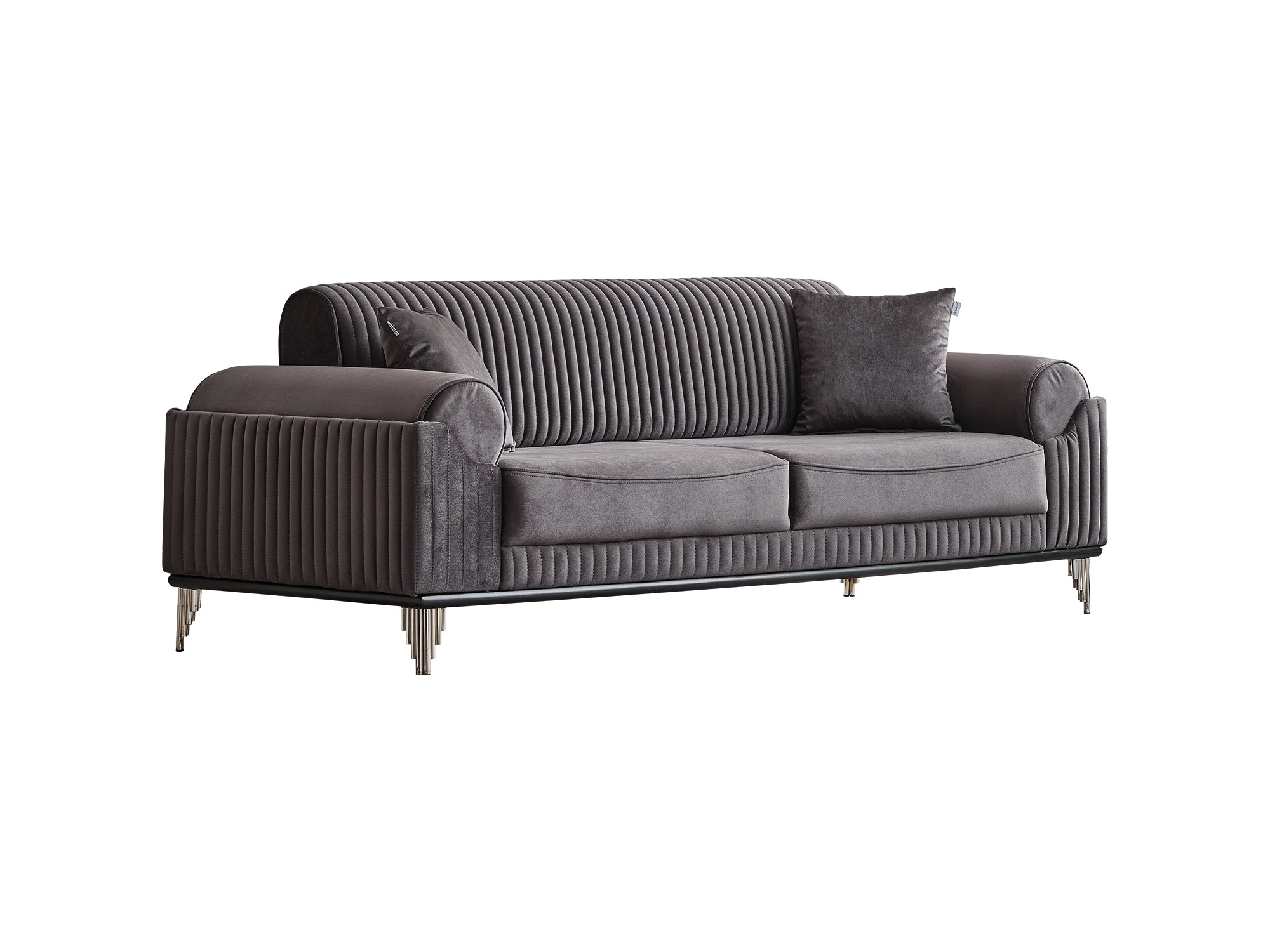 Everest 3-pieces (Sofa & Loveseat & Chair) Livingroom Set Grey