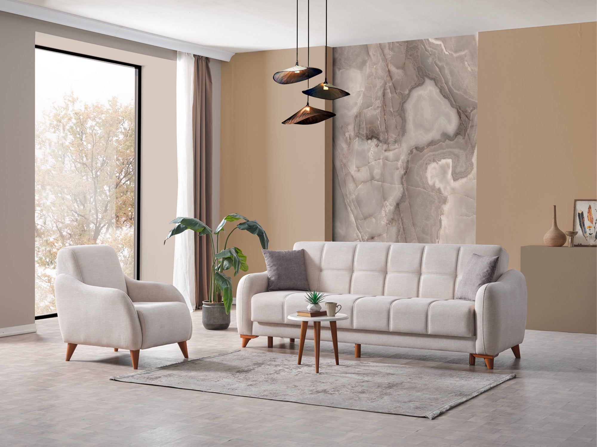 Fabia Convertible Sofa