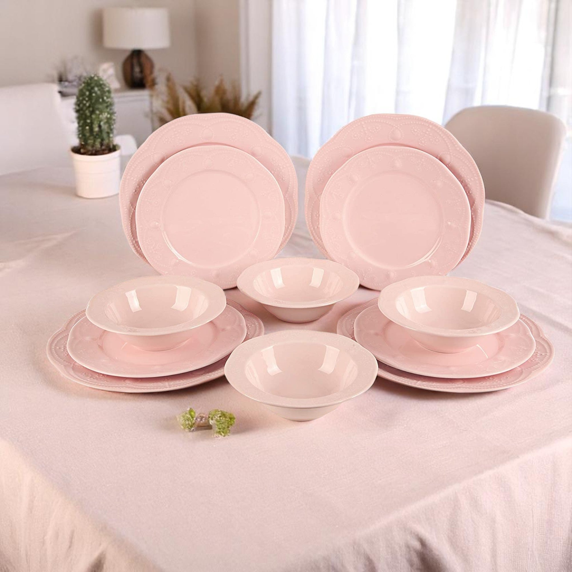 Fulya 12 Pieces Dinnerware Set