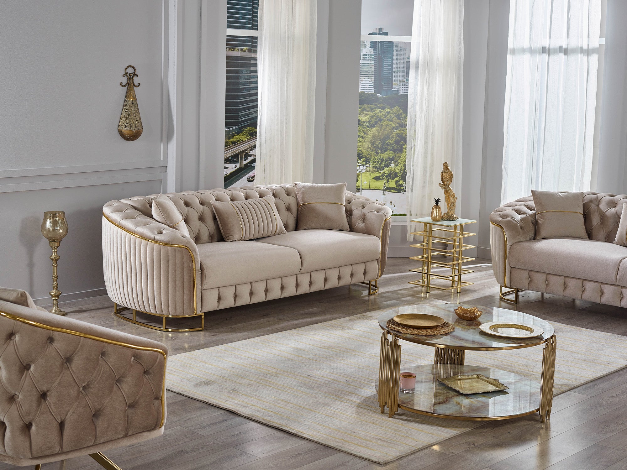 Galata Stationary Loveseat