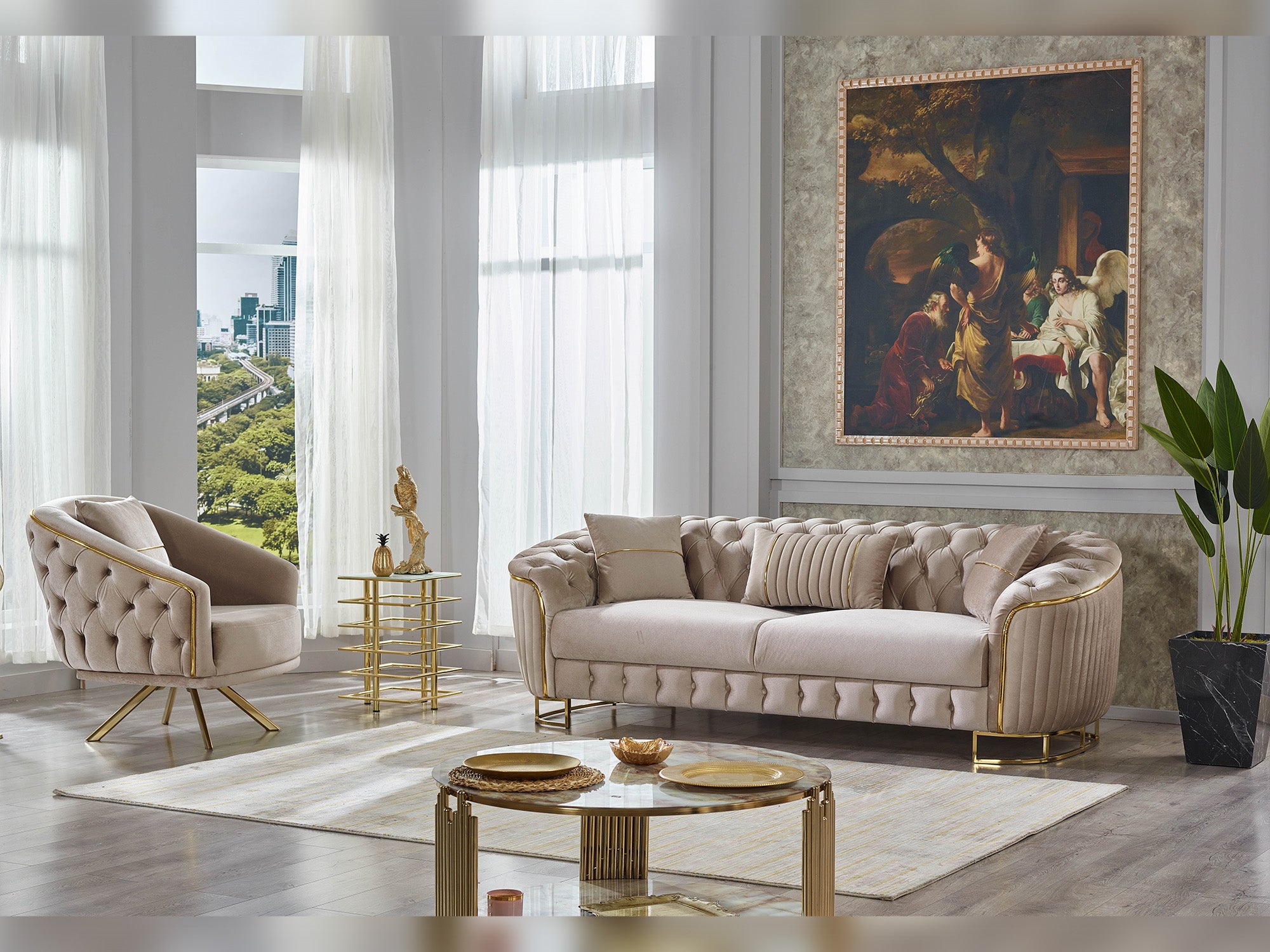 Galata Stationary Loveseat