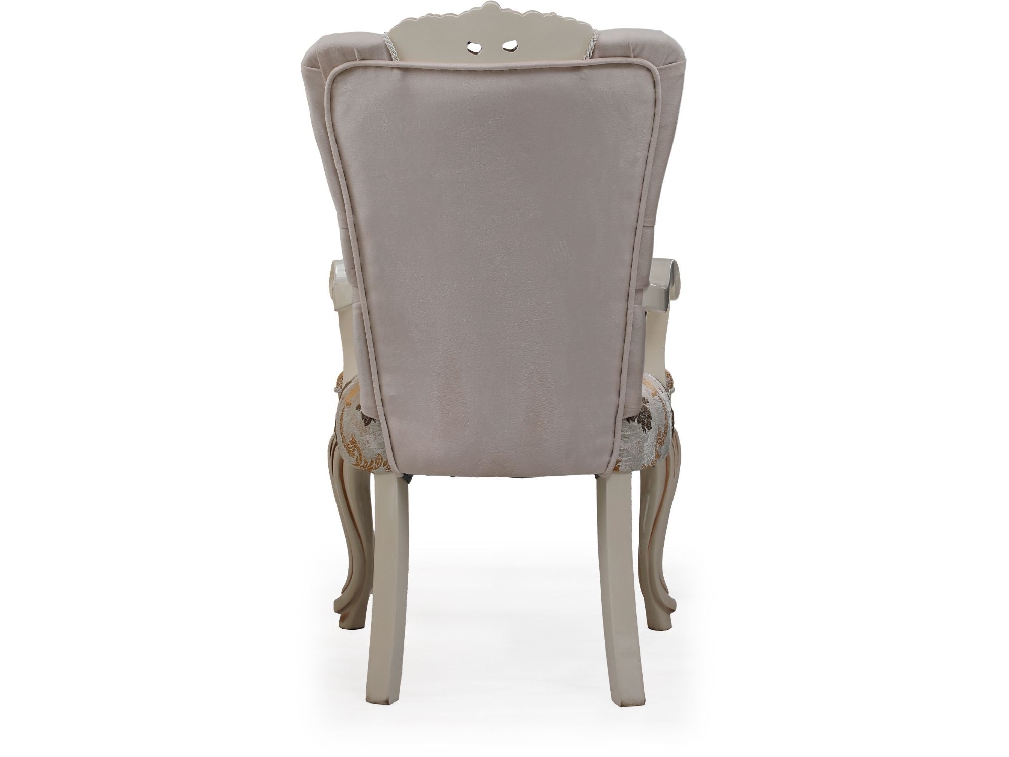 Buse Diningroom (Consol With Mirror & Dining Table & 2 Arm Chair & 4 Chair) Cream